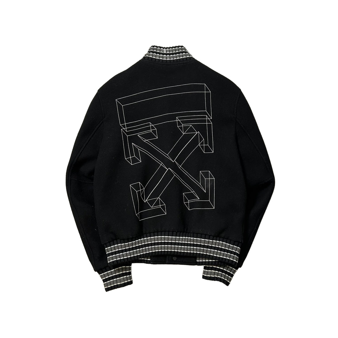 Black Off-White Bomber Jacket - XS