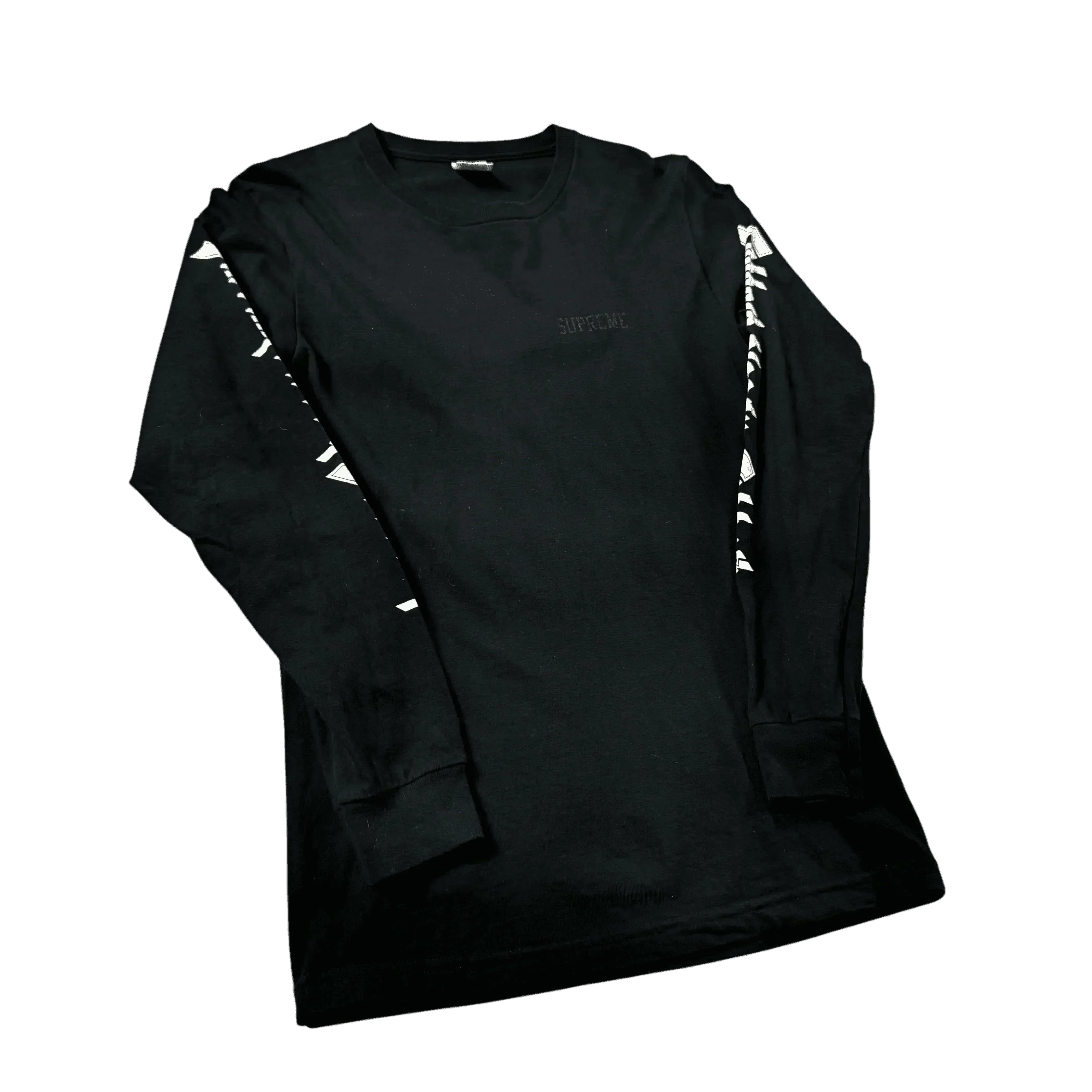 Black Supreme Long Sleeve Tee - S