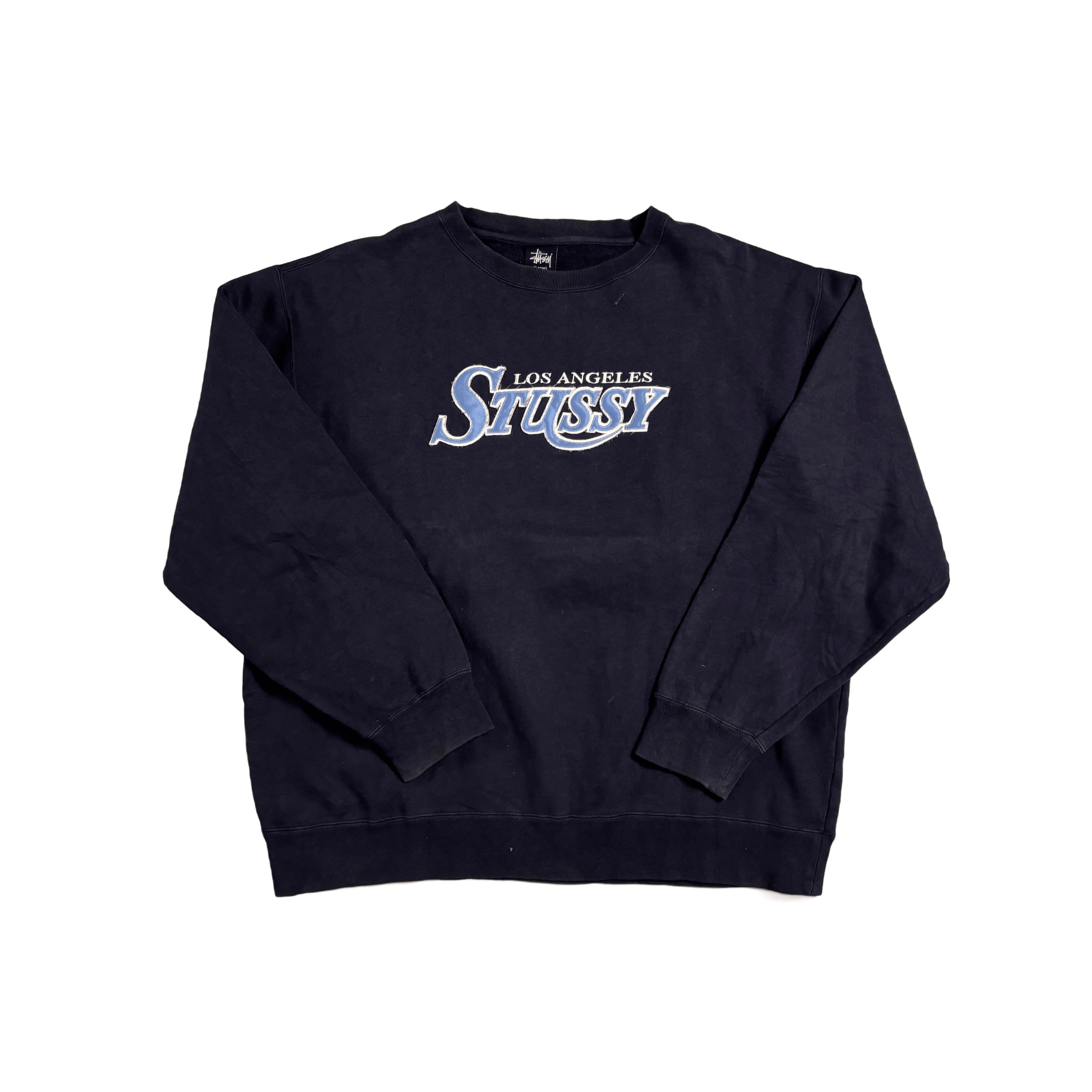 Navy Blue Stussy Sweatshirt - L
