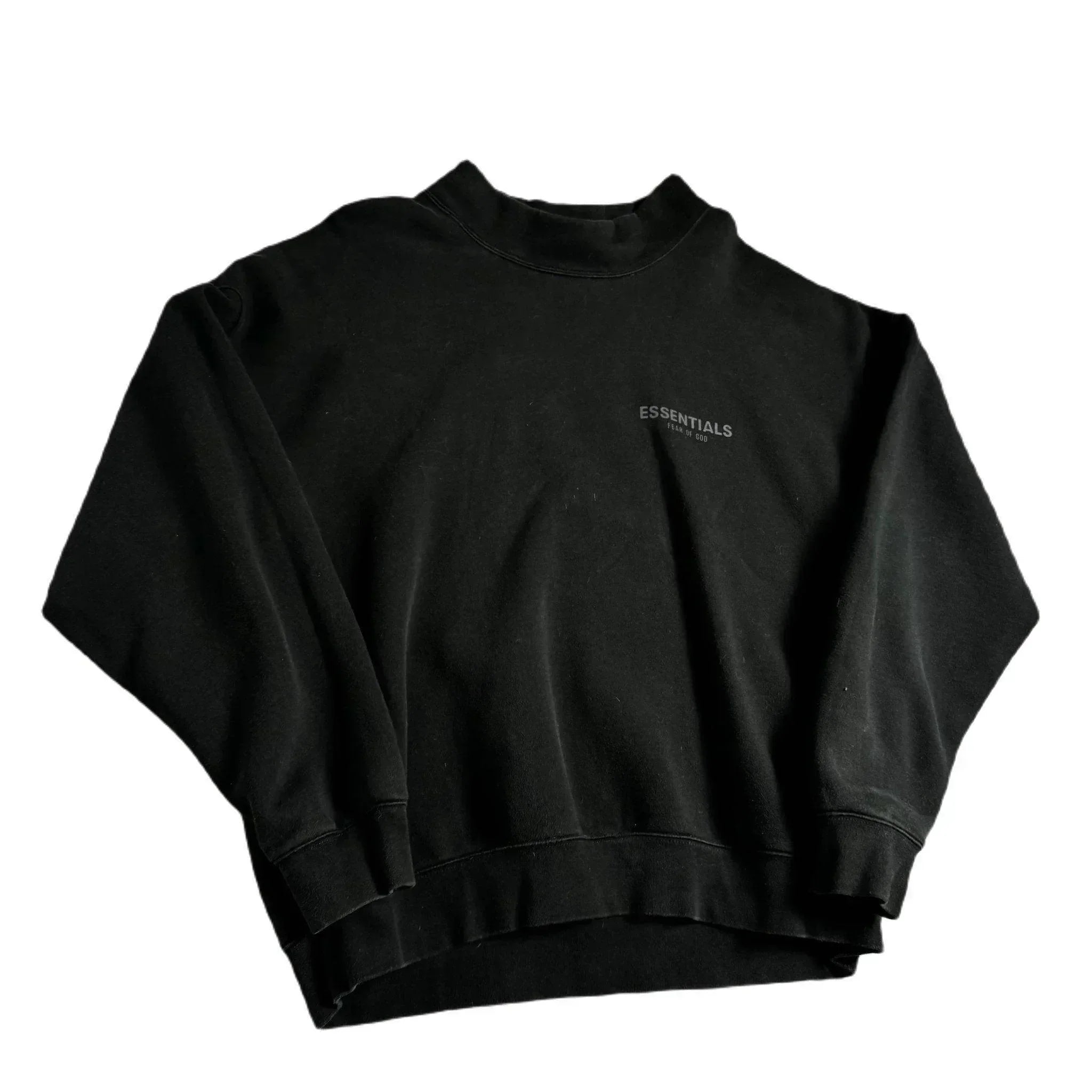 Black Fear of God Essentials Sweatshirt- XL