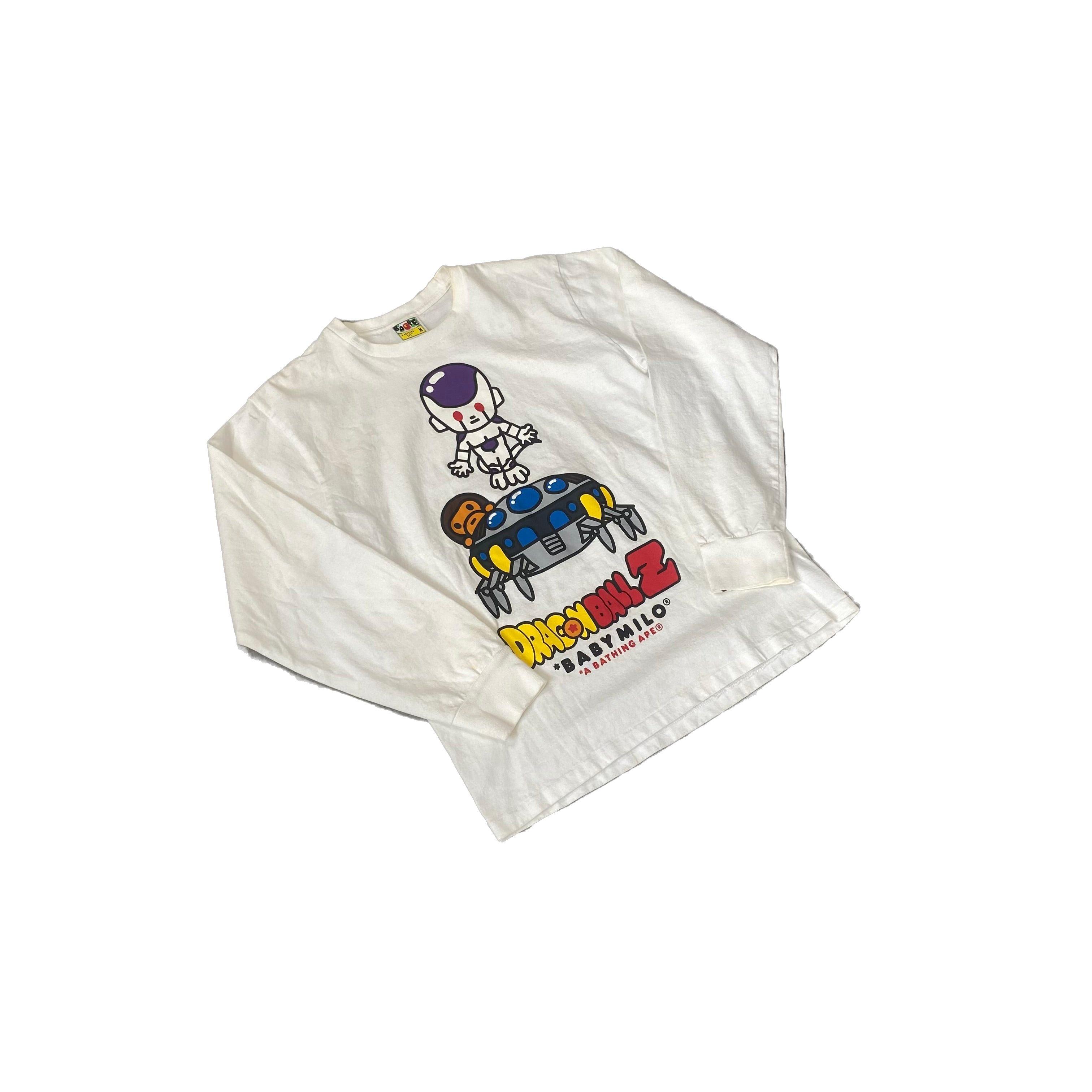 White A Bathing Ape (BAPE) x Dragonball Z Long Sleeve Tee - M