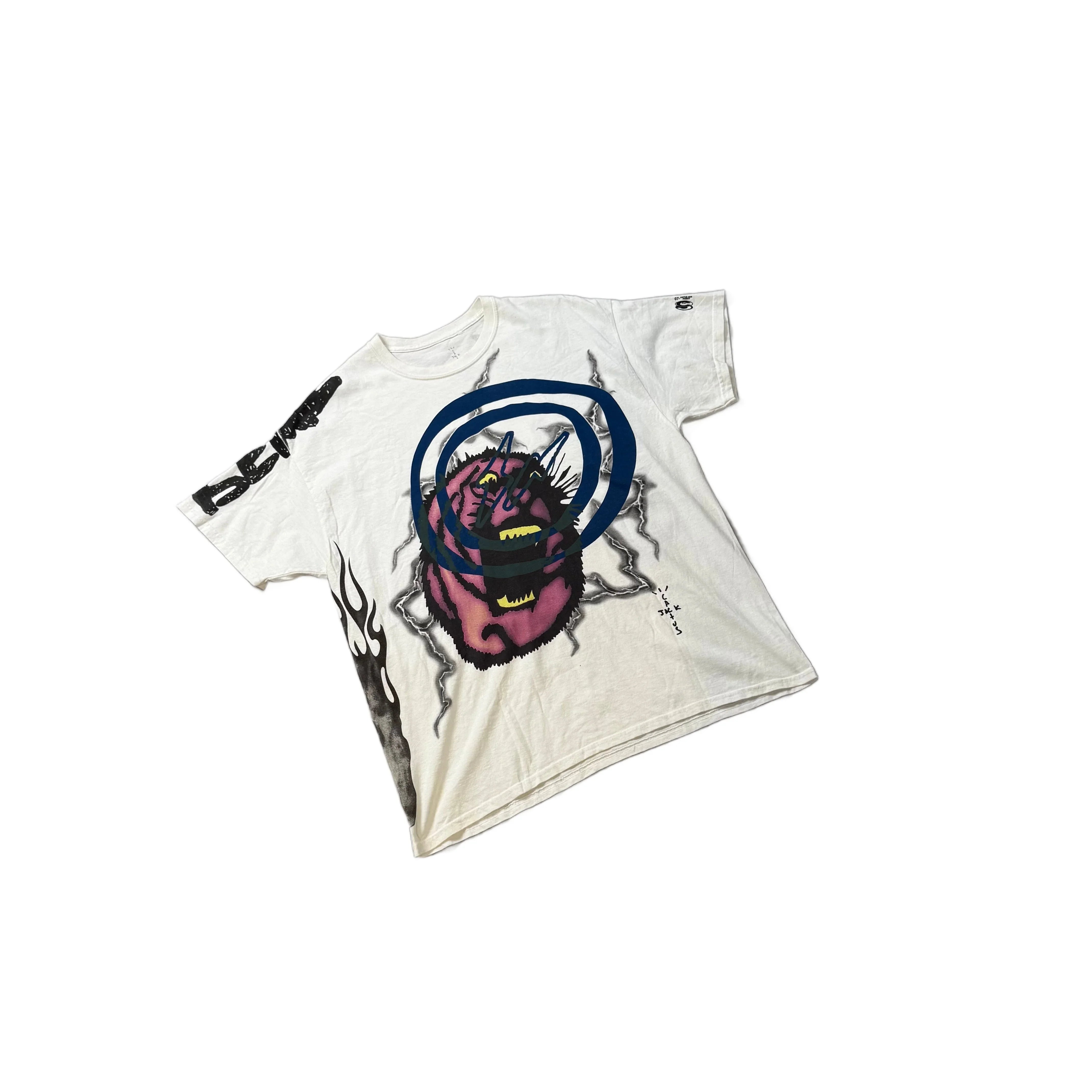 White Travis Scott Tee - L