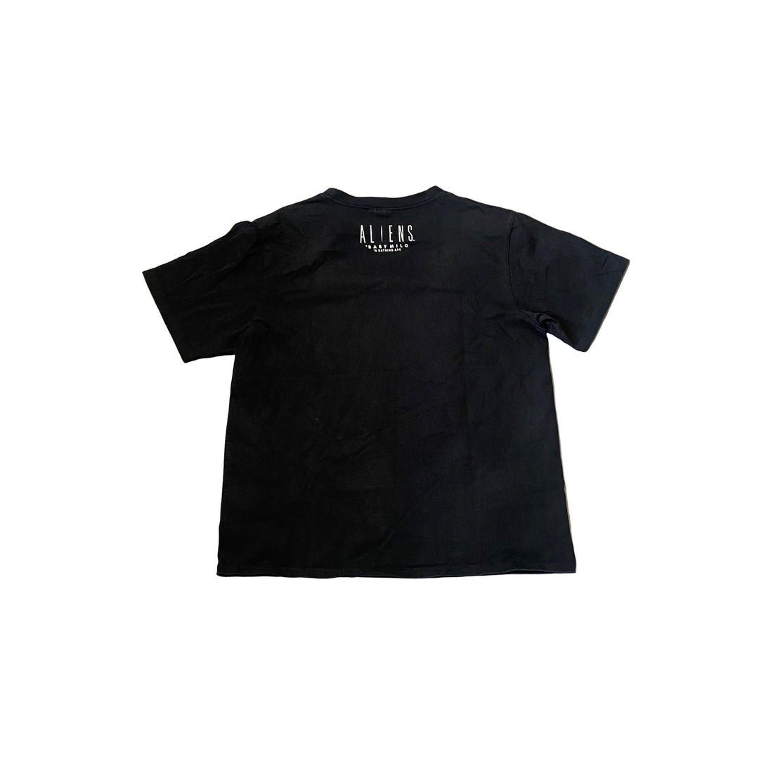 Black A Bathing Ape (BAPE) x Aliens Tee - L