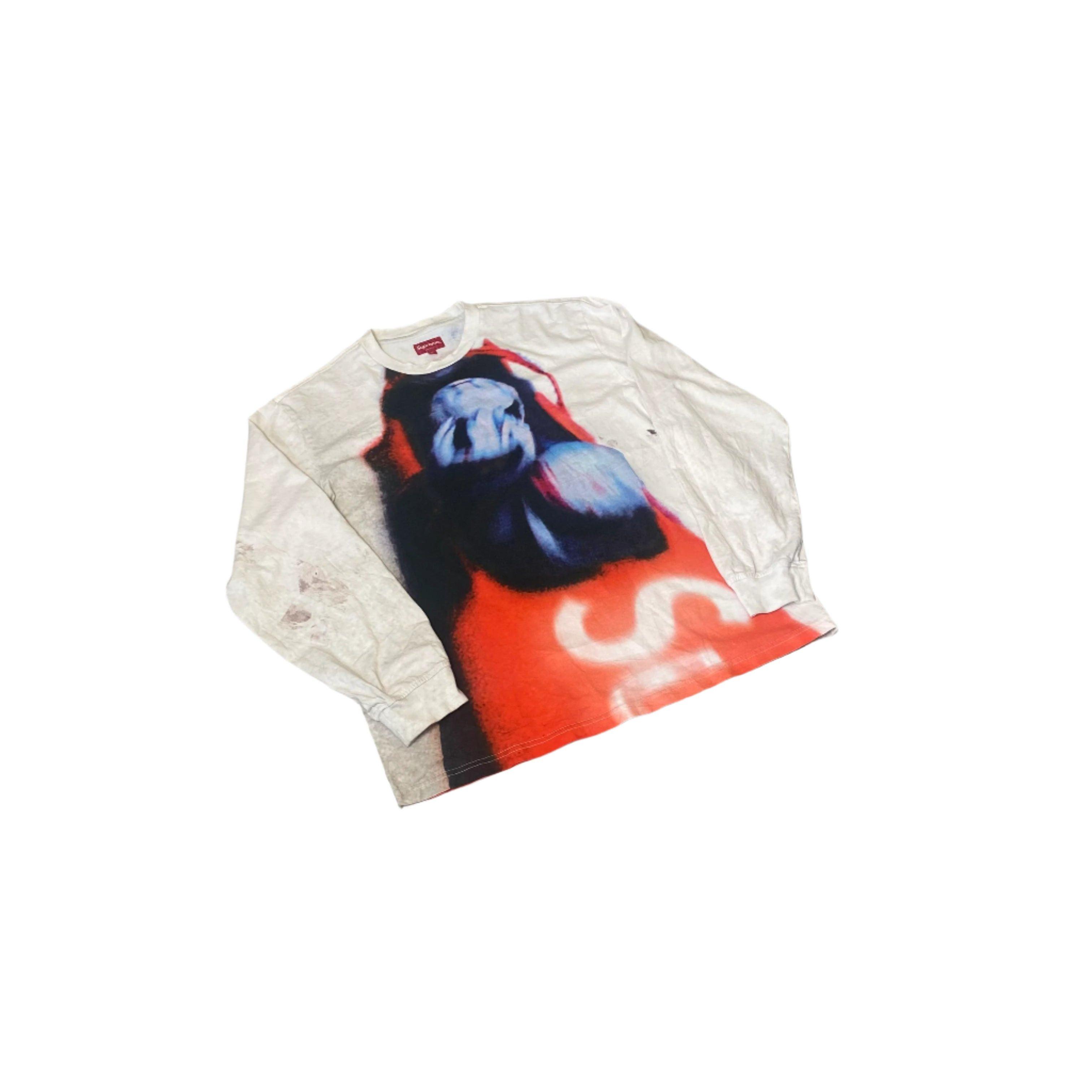 White Supreme Bob Sled Long Sleeve Tee - M