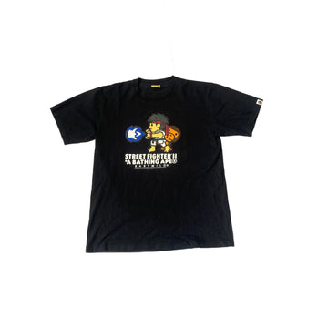 Black A Bathing Ape (BAPE) x Street Fighter Tee - XXL