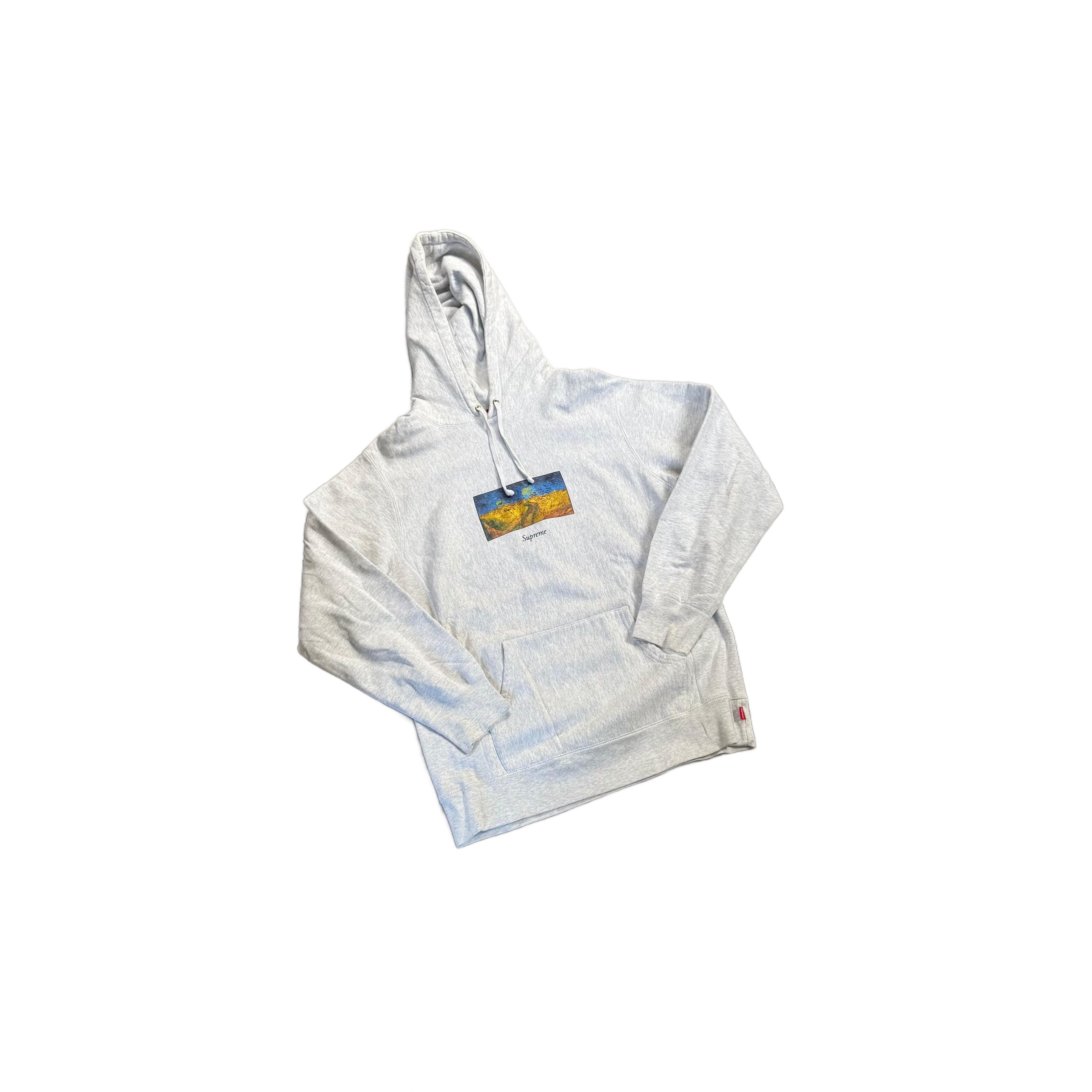 Grey Supreme Hoodie - L