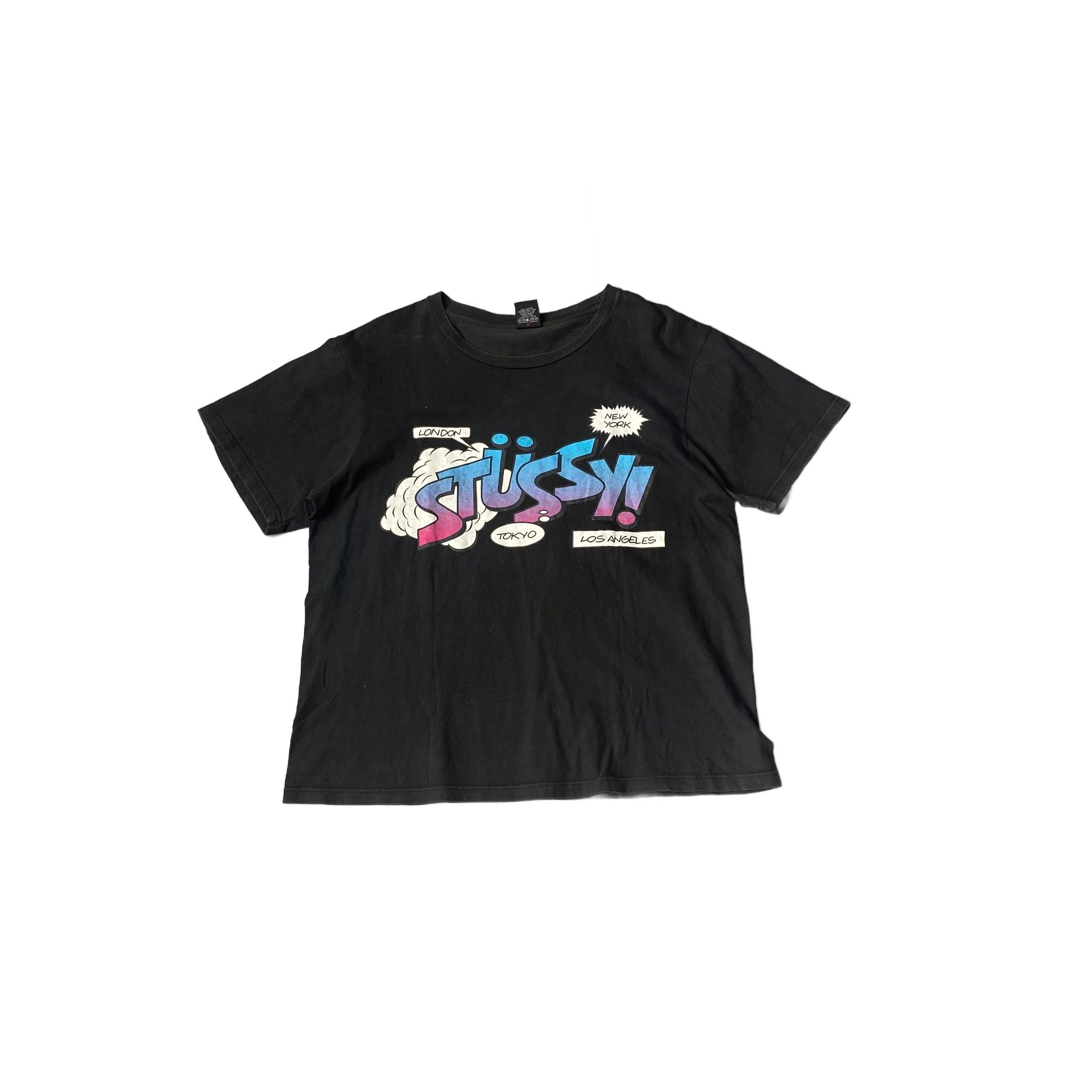 Black Stussy Tee - L