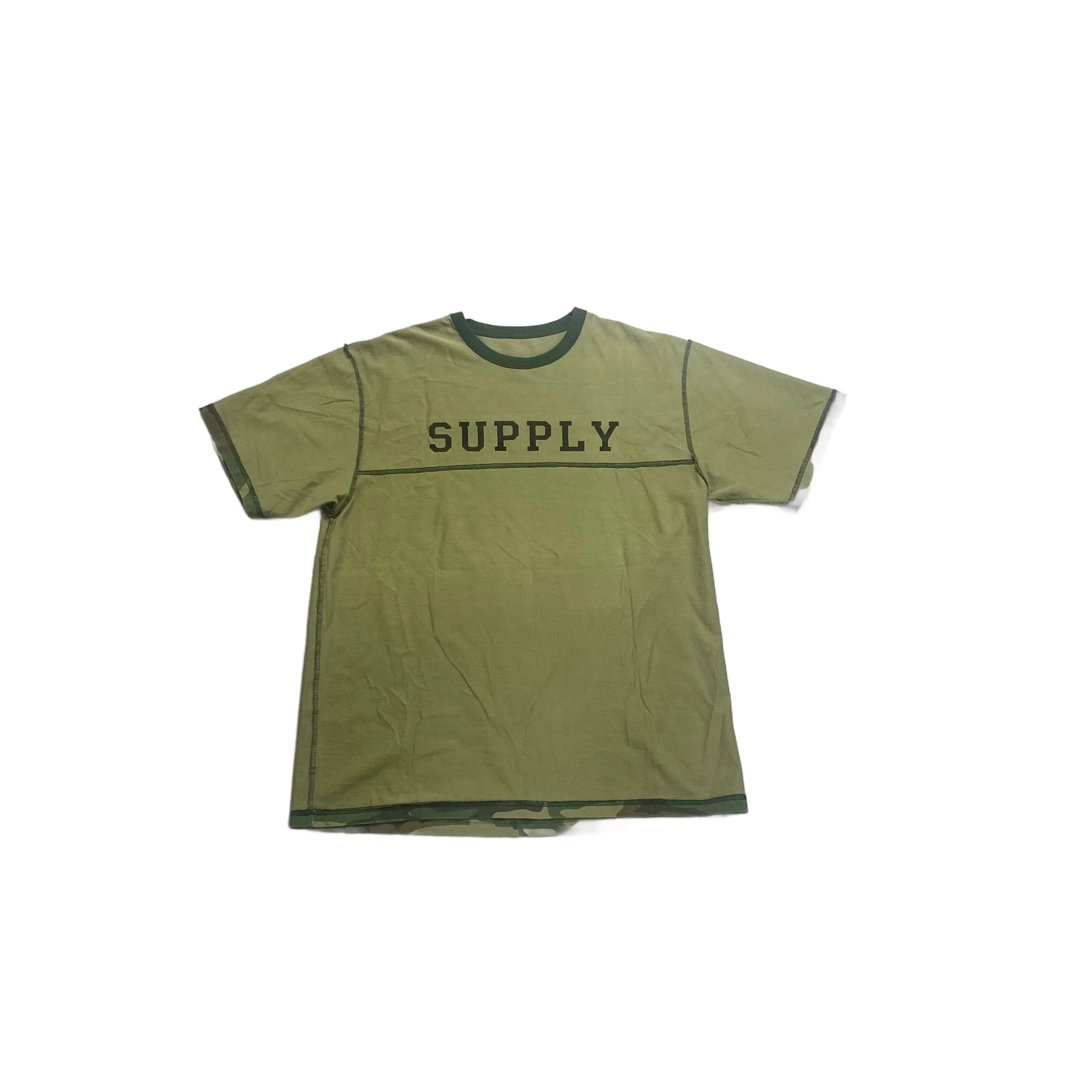 Green Camo Supreme x WTAPS Reversible Tee - XL