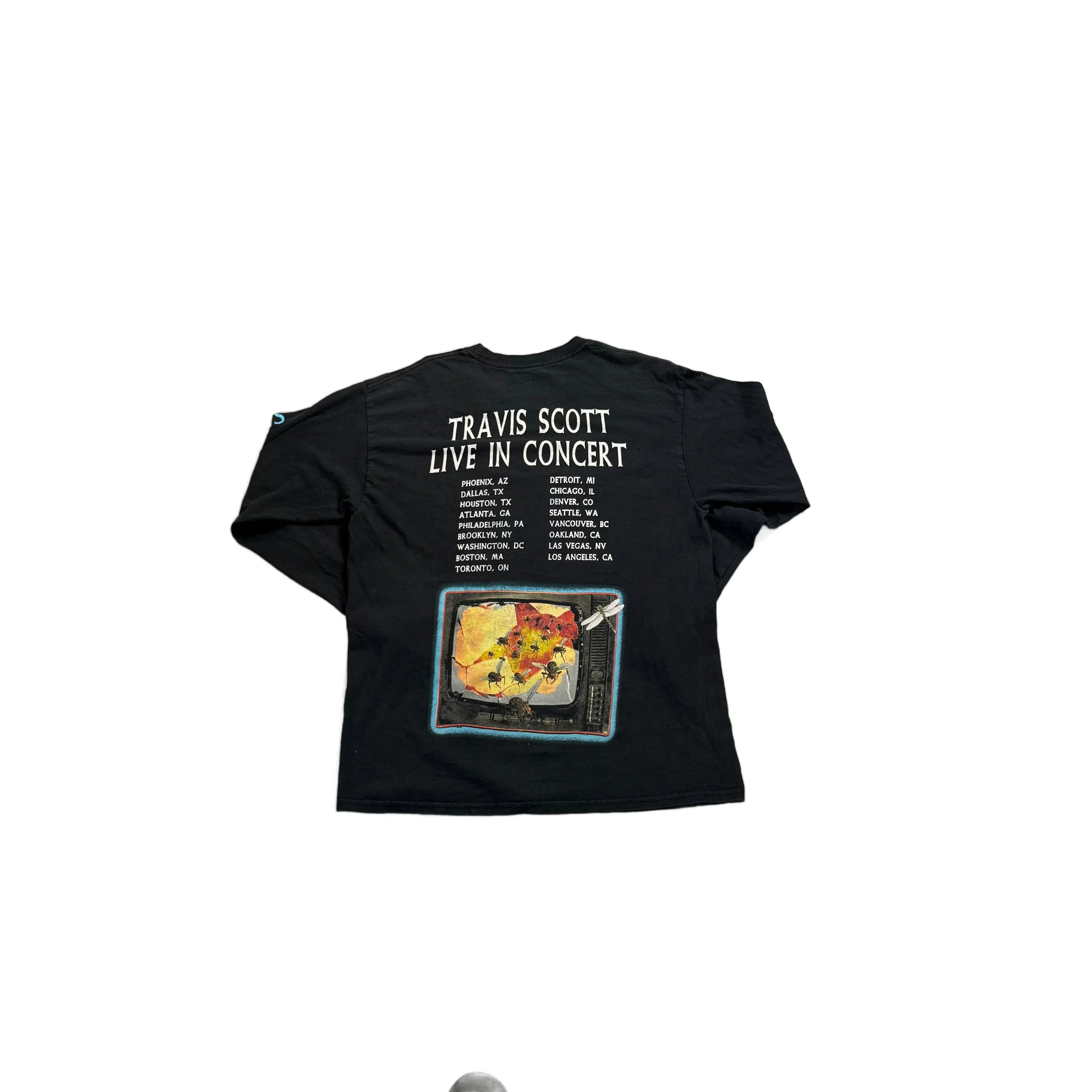 Black Travis Scott Long Sleeve Tee - L