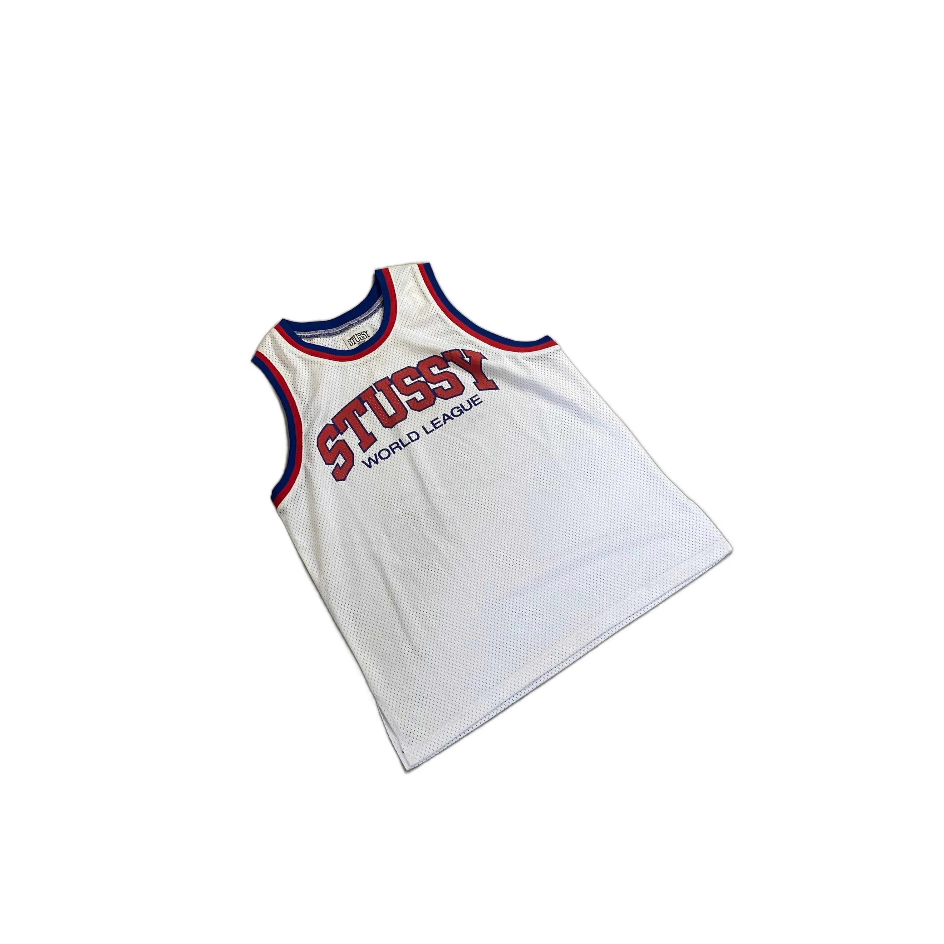 BNWT White Stussy Basketball Jersey - L