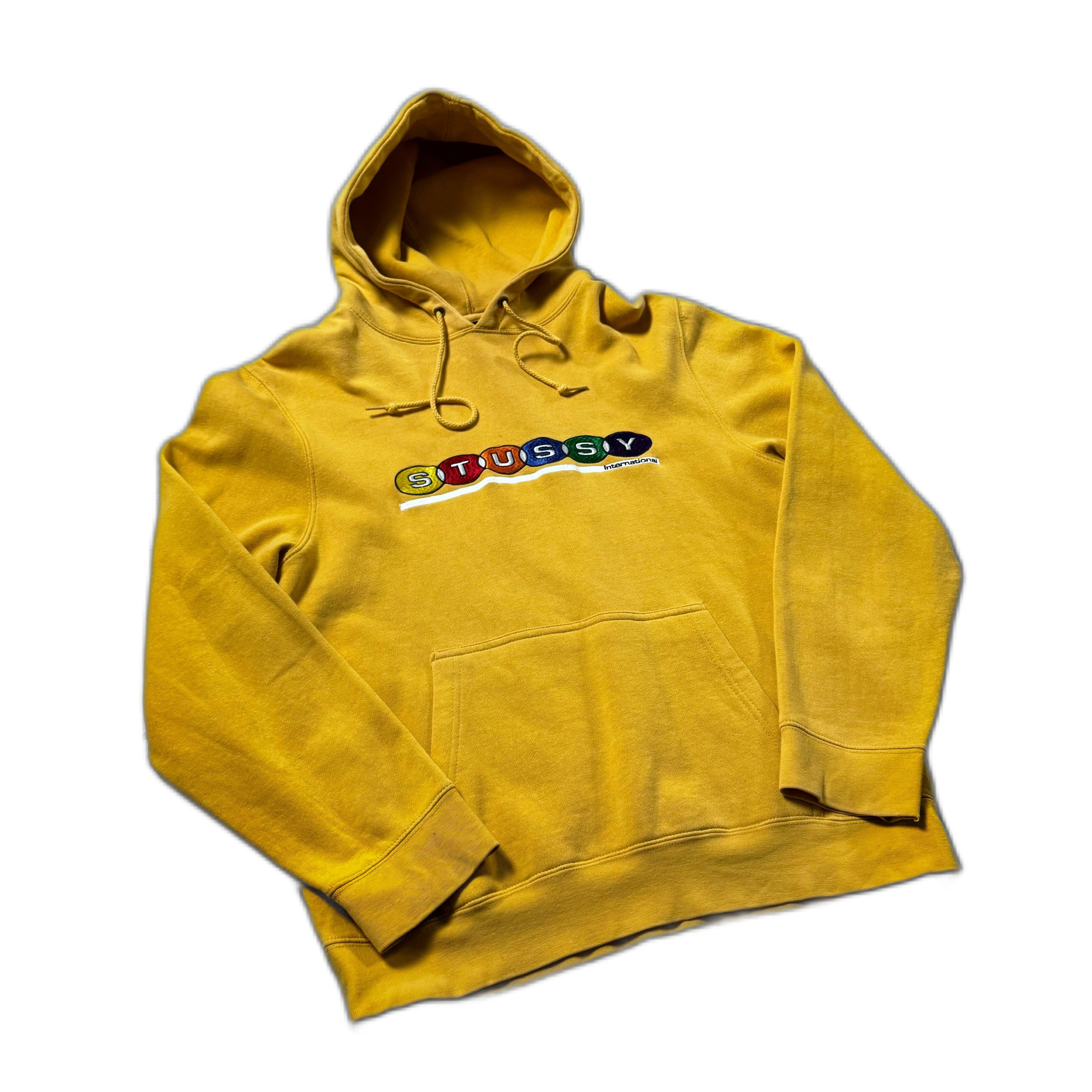 Yellow Stussy Hoodie - M