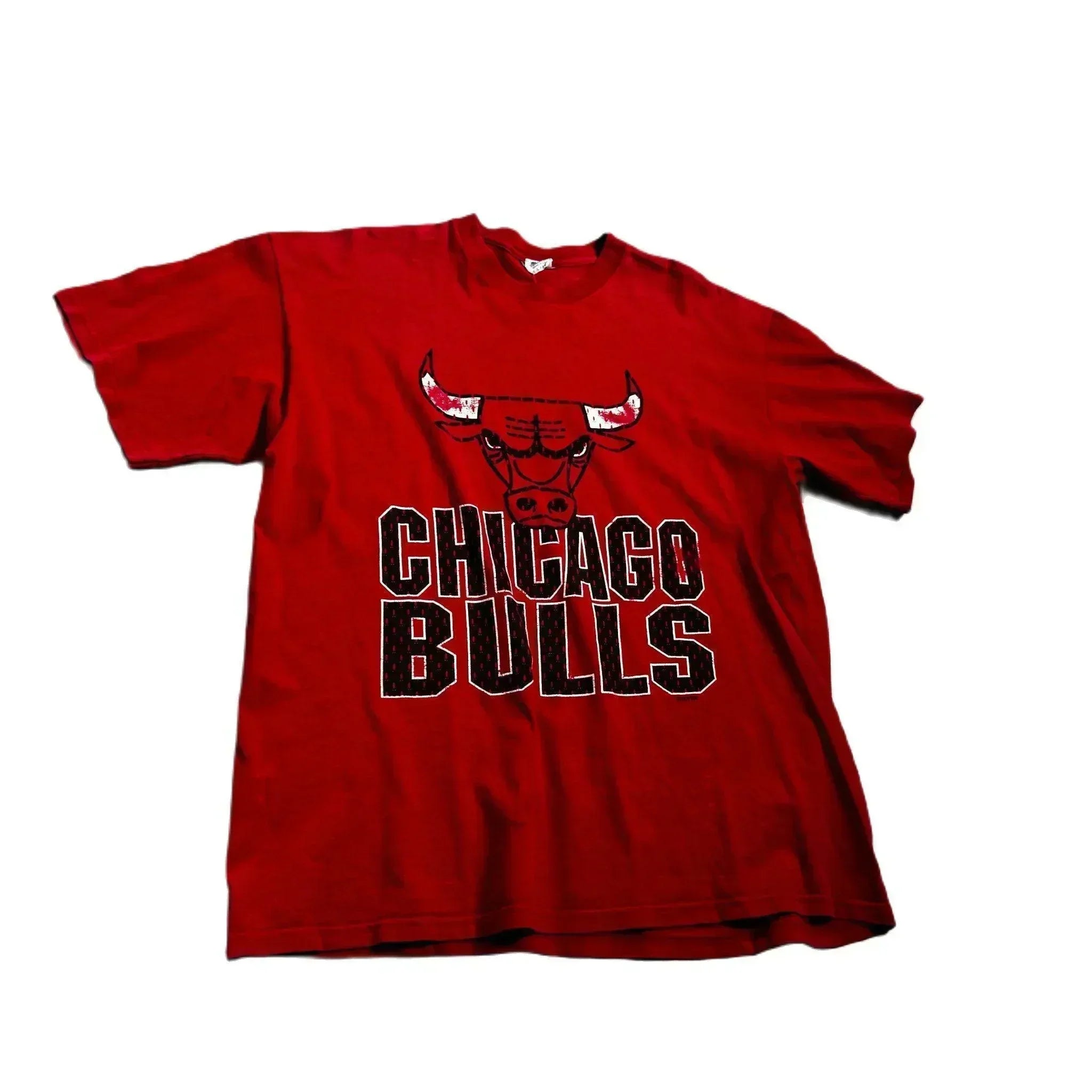 Vintage 90s Red Chicago Bulls Graphic Tee - XL