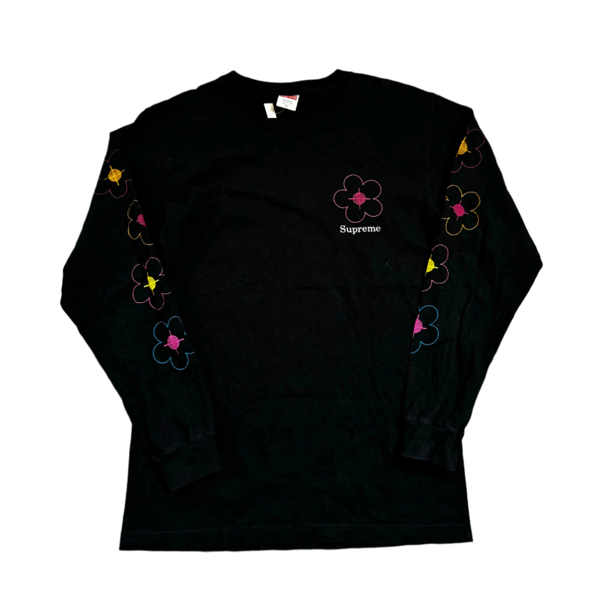 Black Supreme Long Sleeve Tee - M