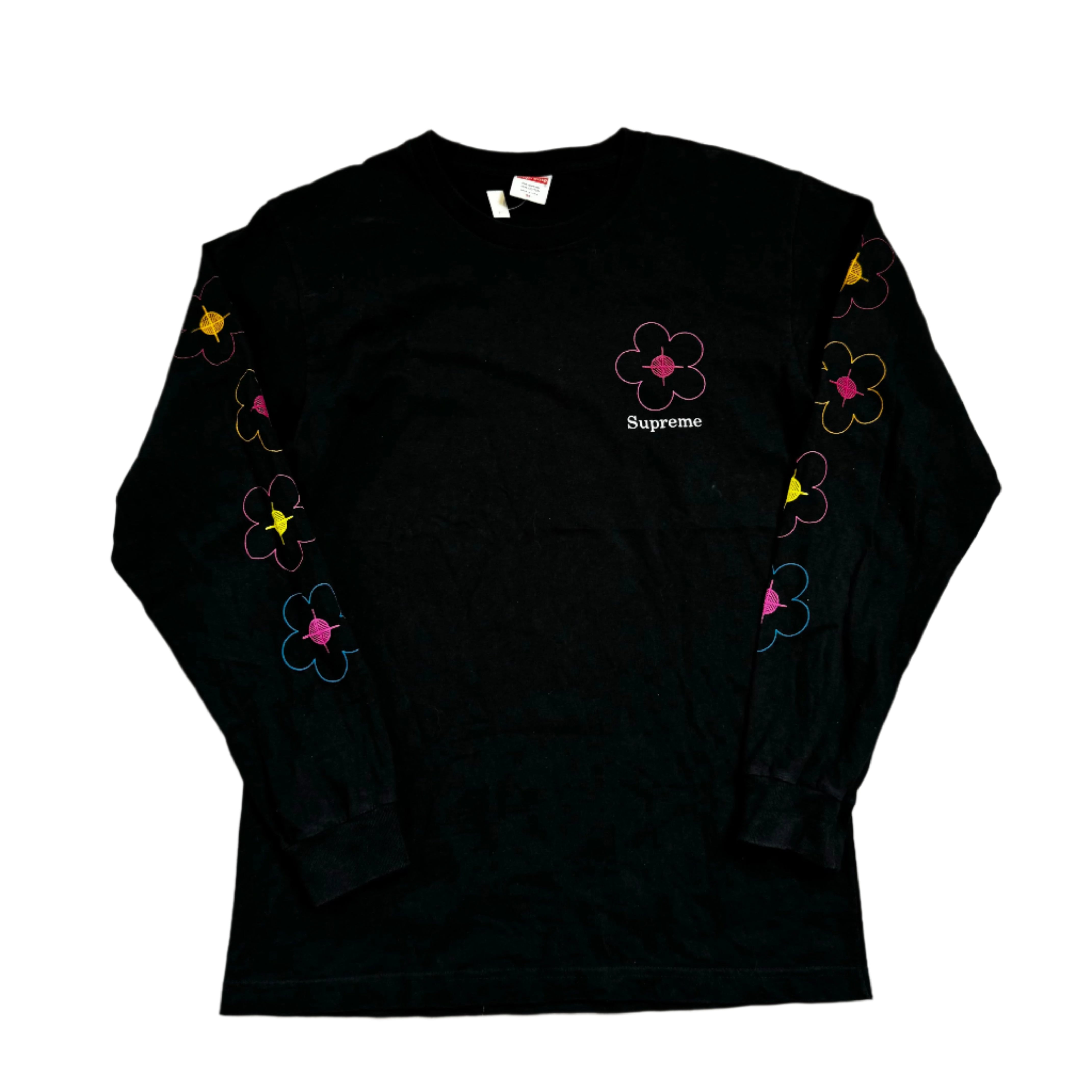 Black Supreme Long Sleeve Tee - M