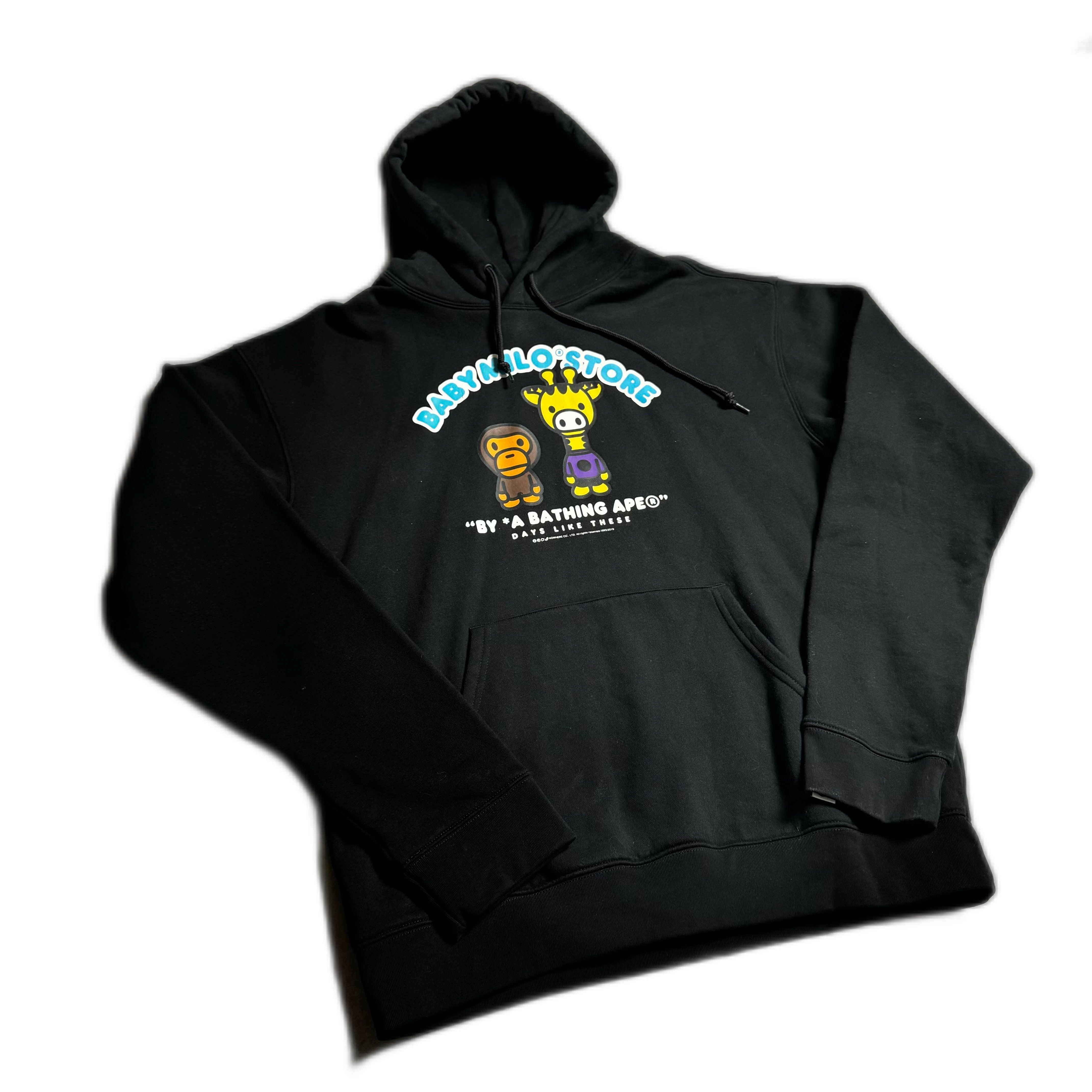 Black A Bathing Ape (BAPE) Hoodie - L