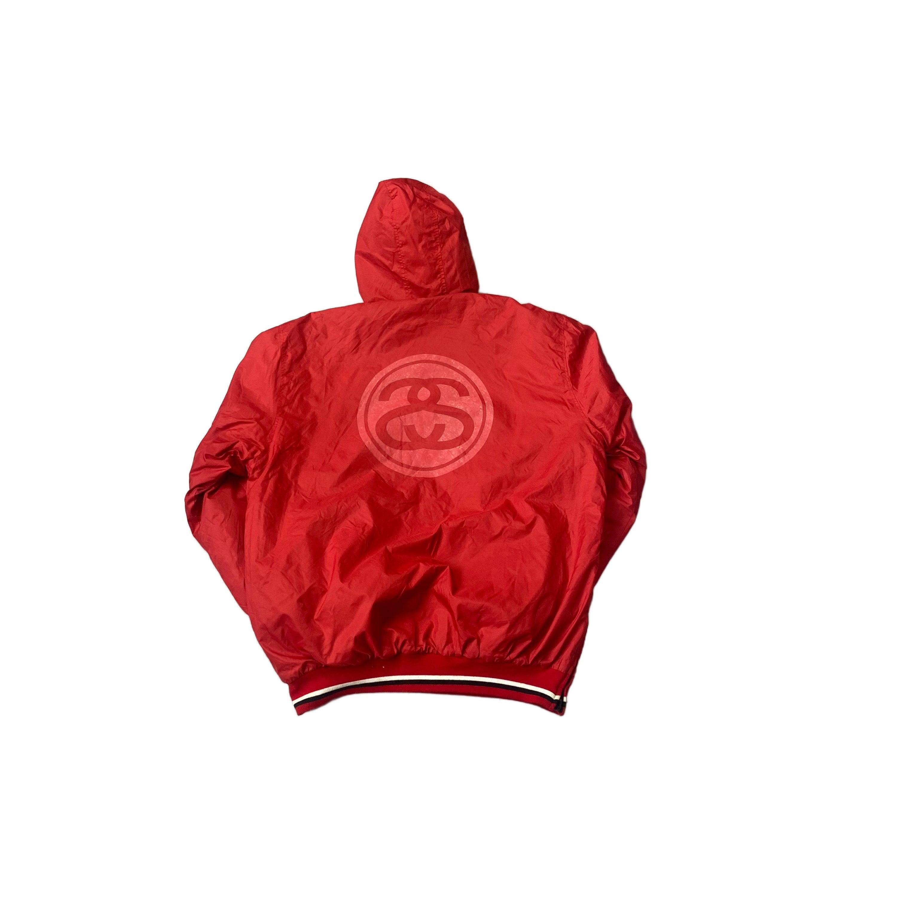 Black + Red Stussy Reversible Jacket - XL