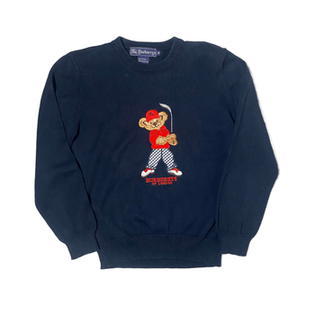 Vintage Navy Blue Burberry Sweatshirt - M