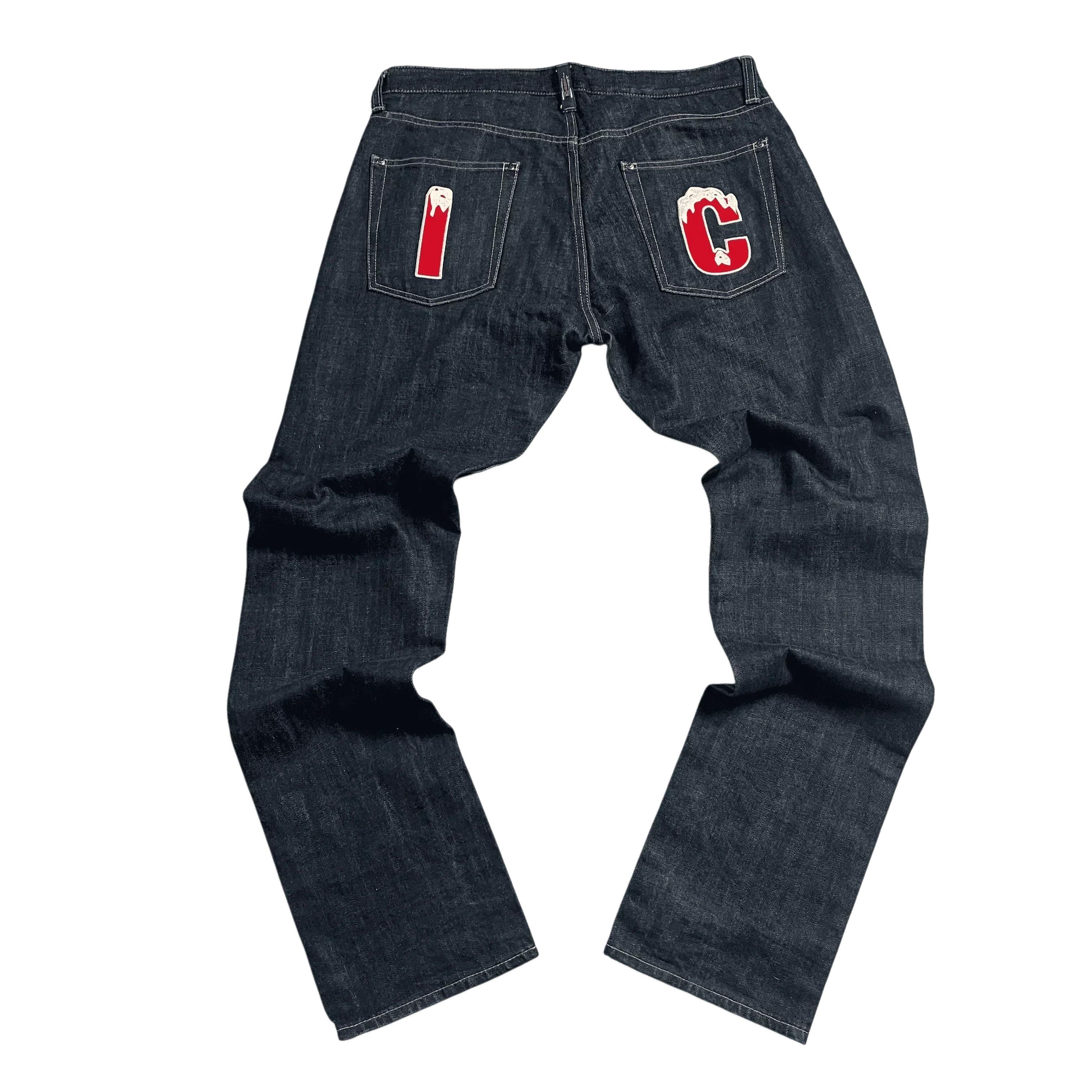 Black Ice Cream Jeans - L