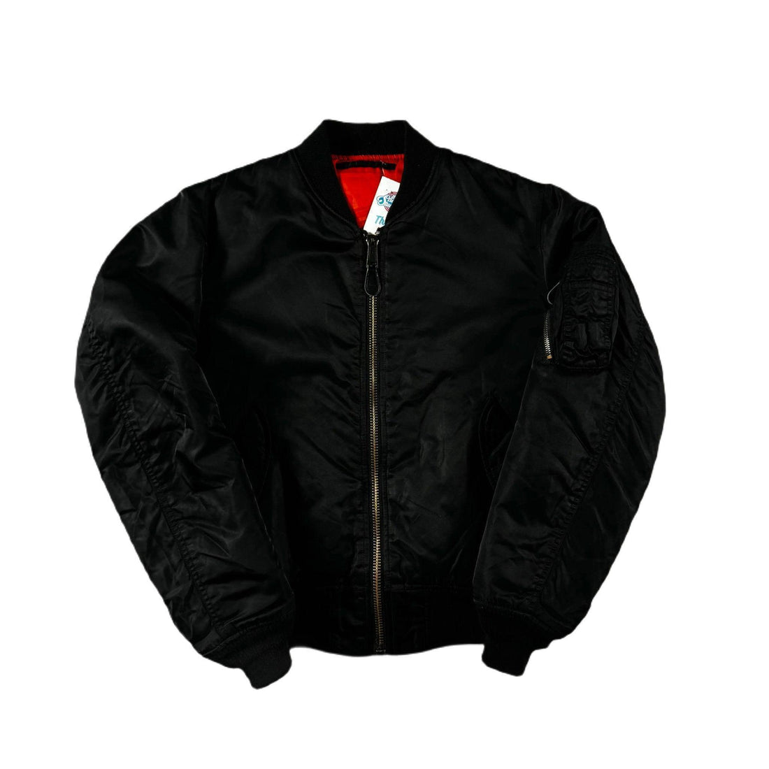 Black Avirex Bomber Jacket - M