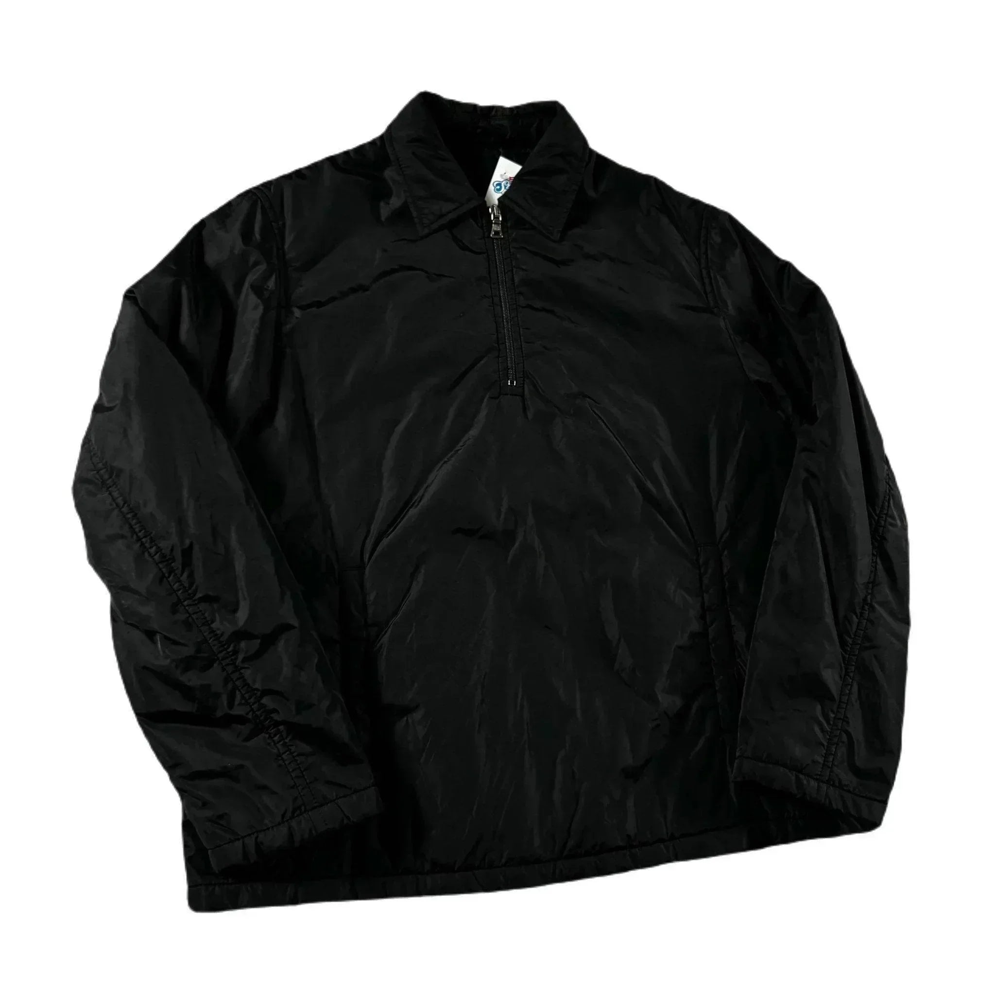 Vintage Black Prada 1/4 Zip Puffer Jacket - M