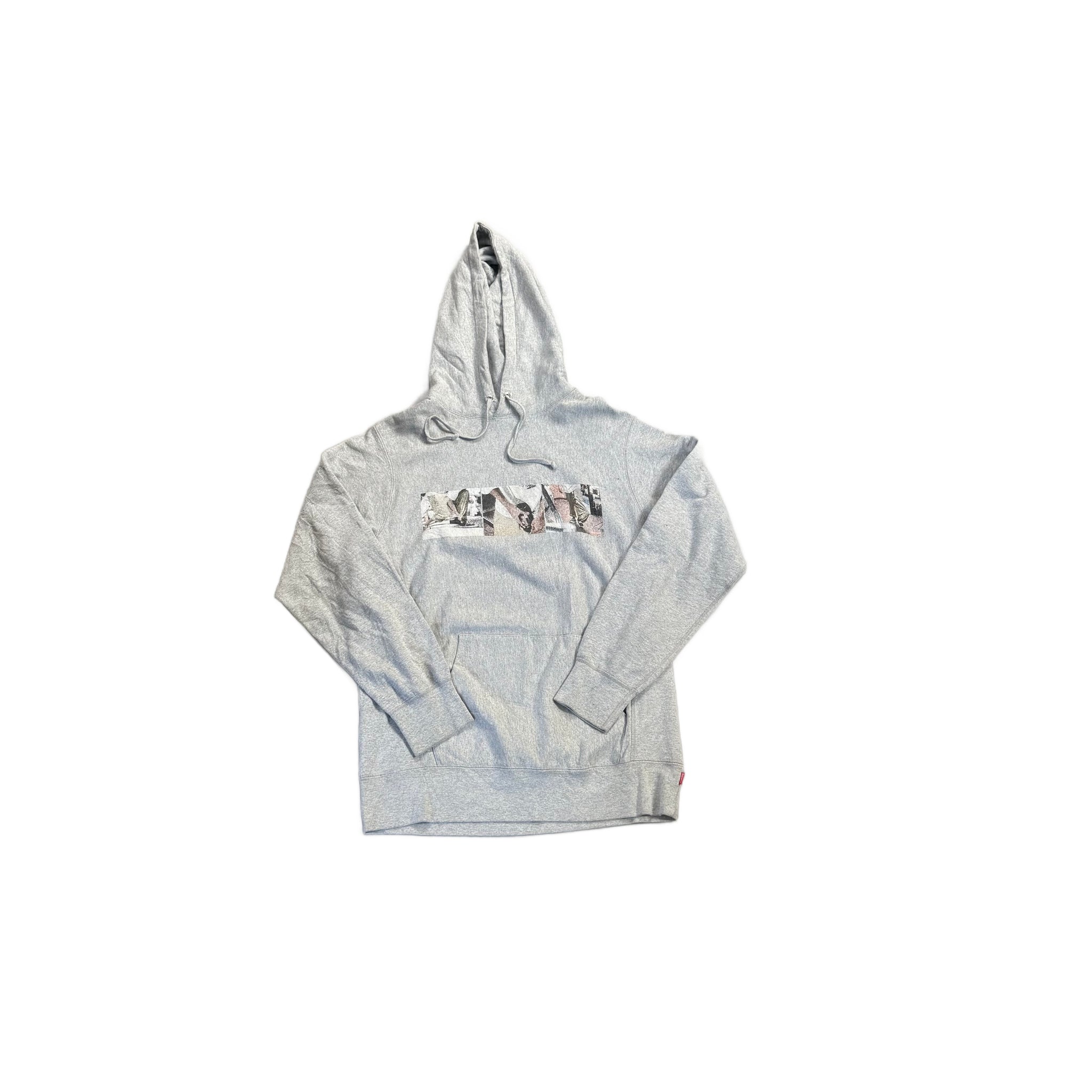 Grey Supreme Hoodie - L