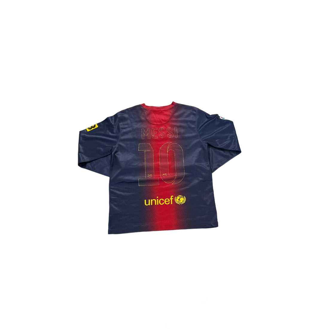 2013 - 14 Barcelona Home ‘Messi’ Long Sleeve Shirt - M