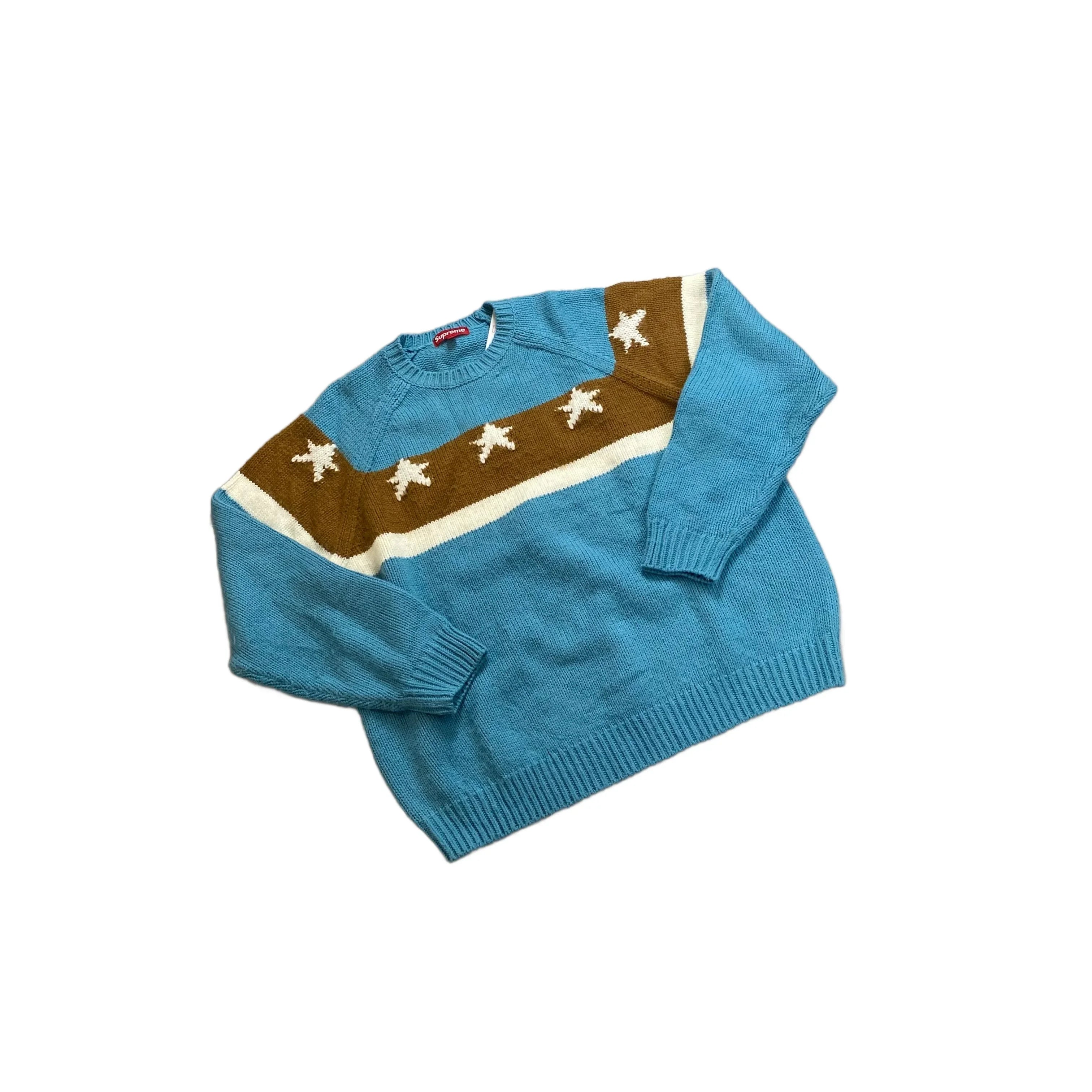 Blue Supreme Knitted Sweatshirt - XL