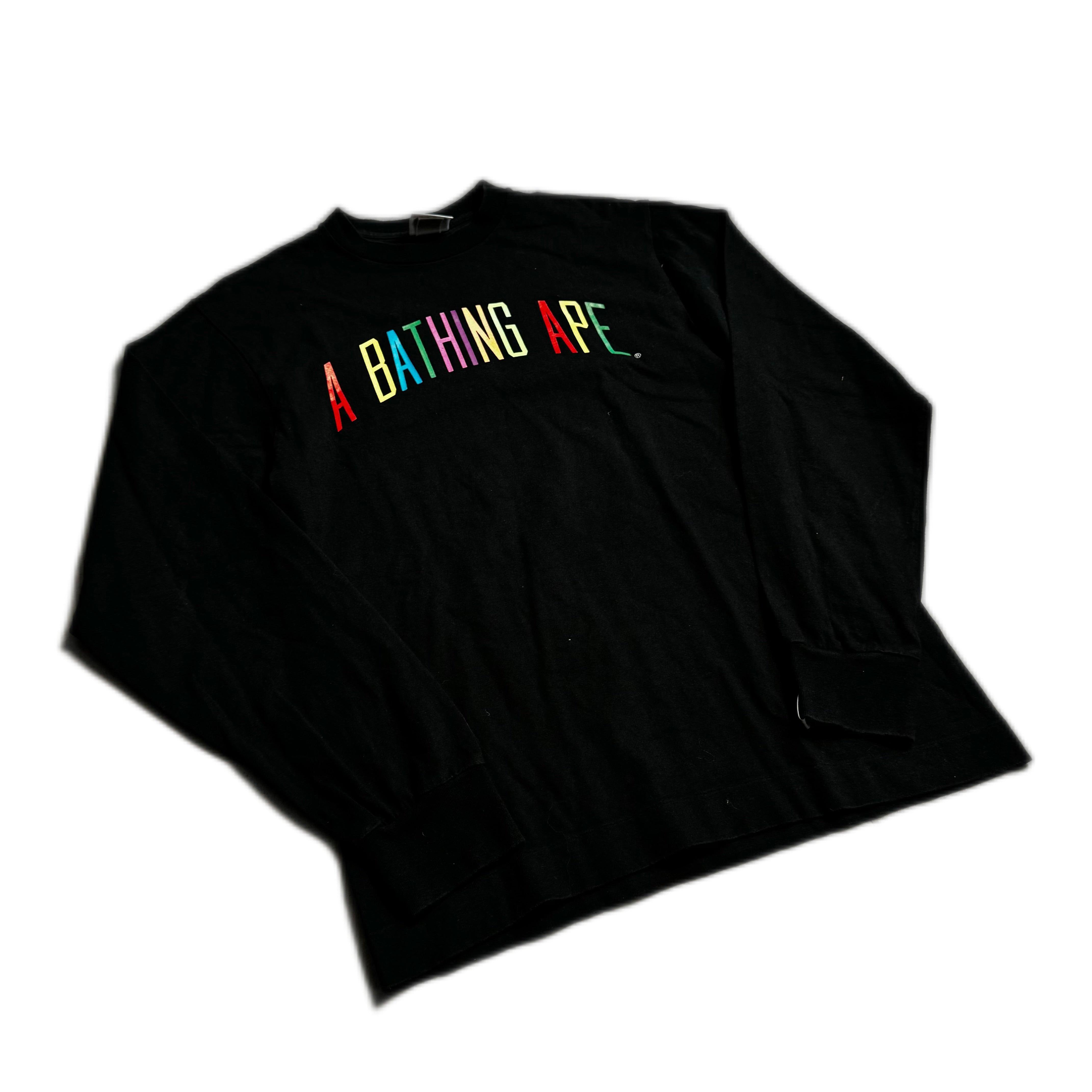 Black A Bathing Ape (BAPE) Long Sleeve Tee - M