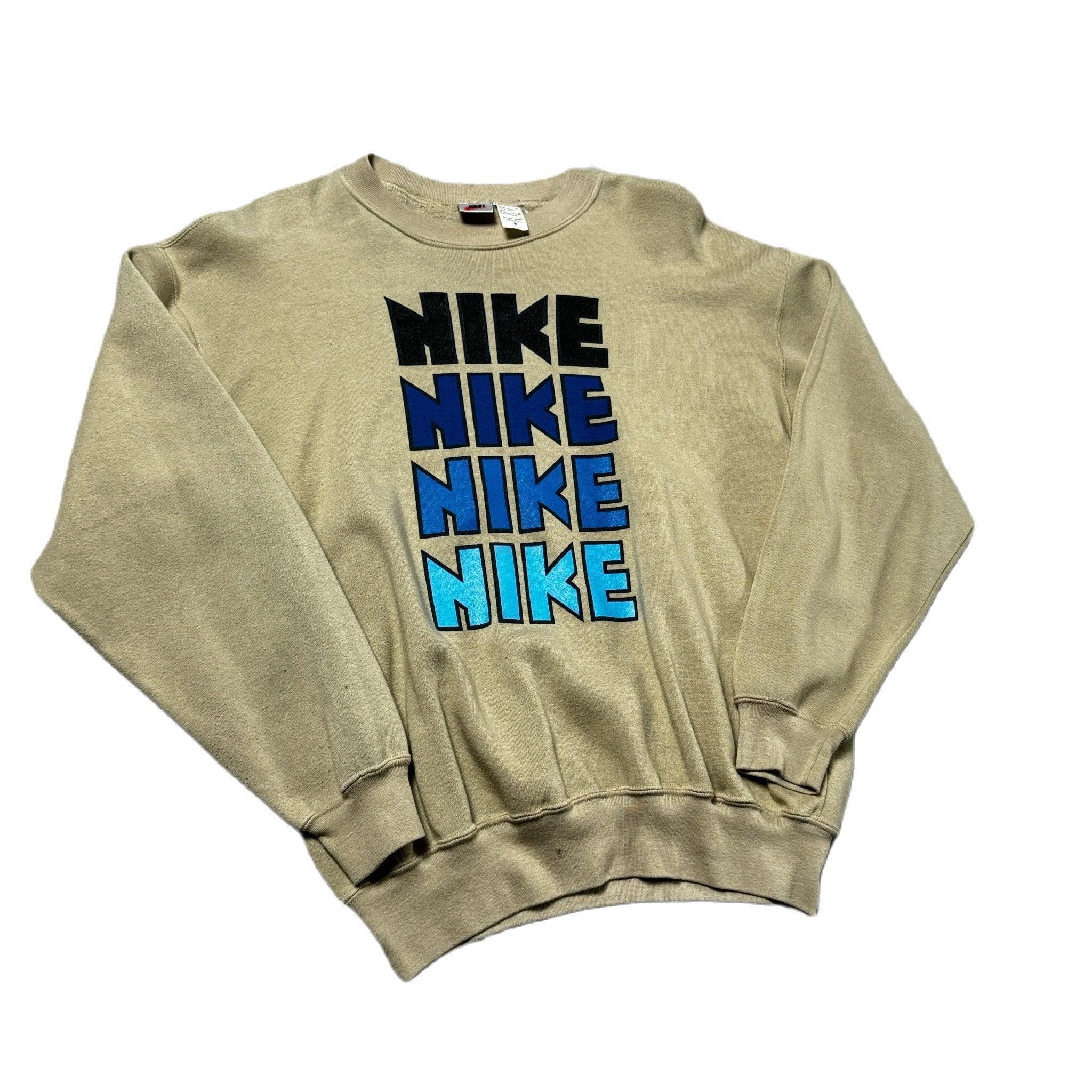 Vintage 90s Beige Nike Sweatshirt - M