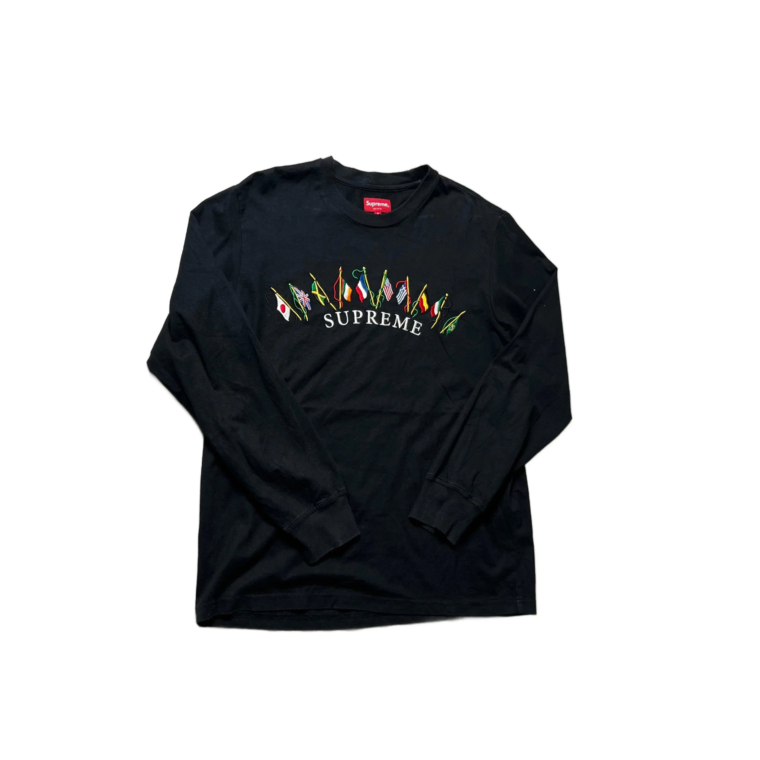 Black Supreme Long Sleeve Tee - S
