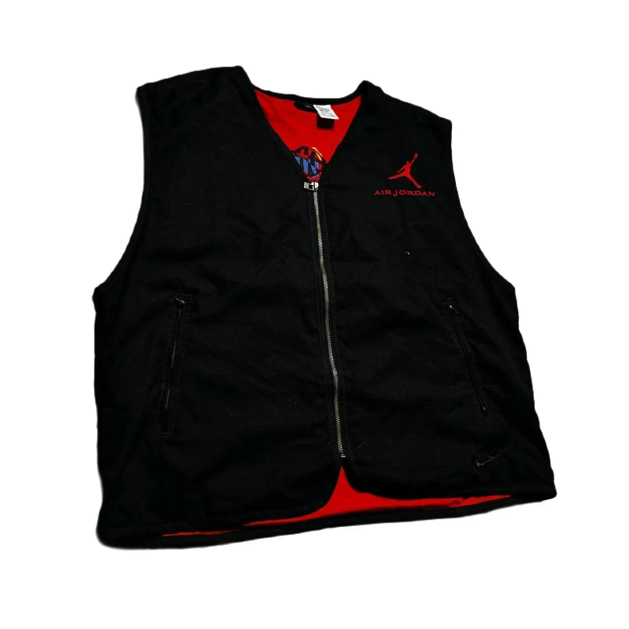 Vintage 90s Black Nike x Jordan Vest - L