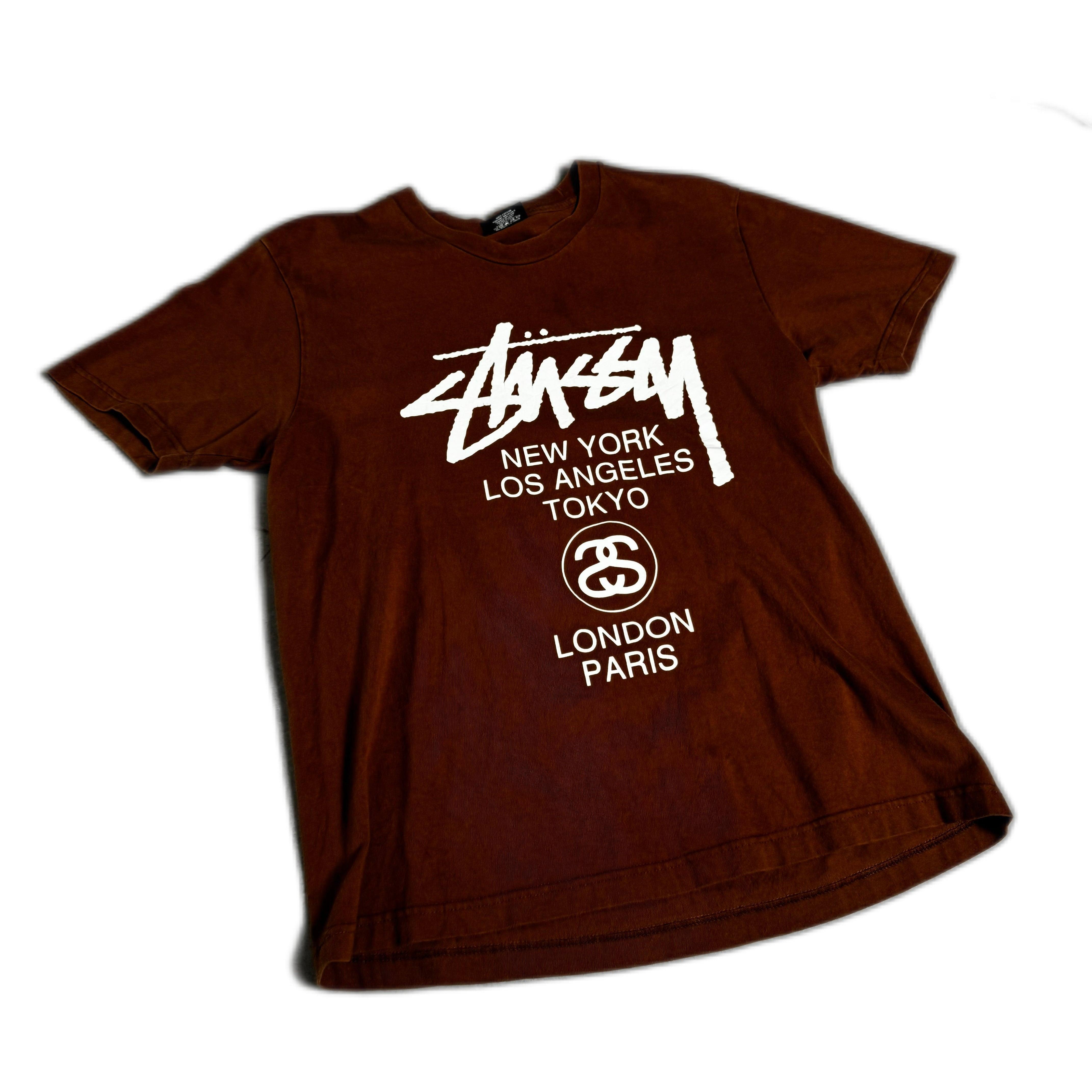Brown Stussy Tee - M