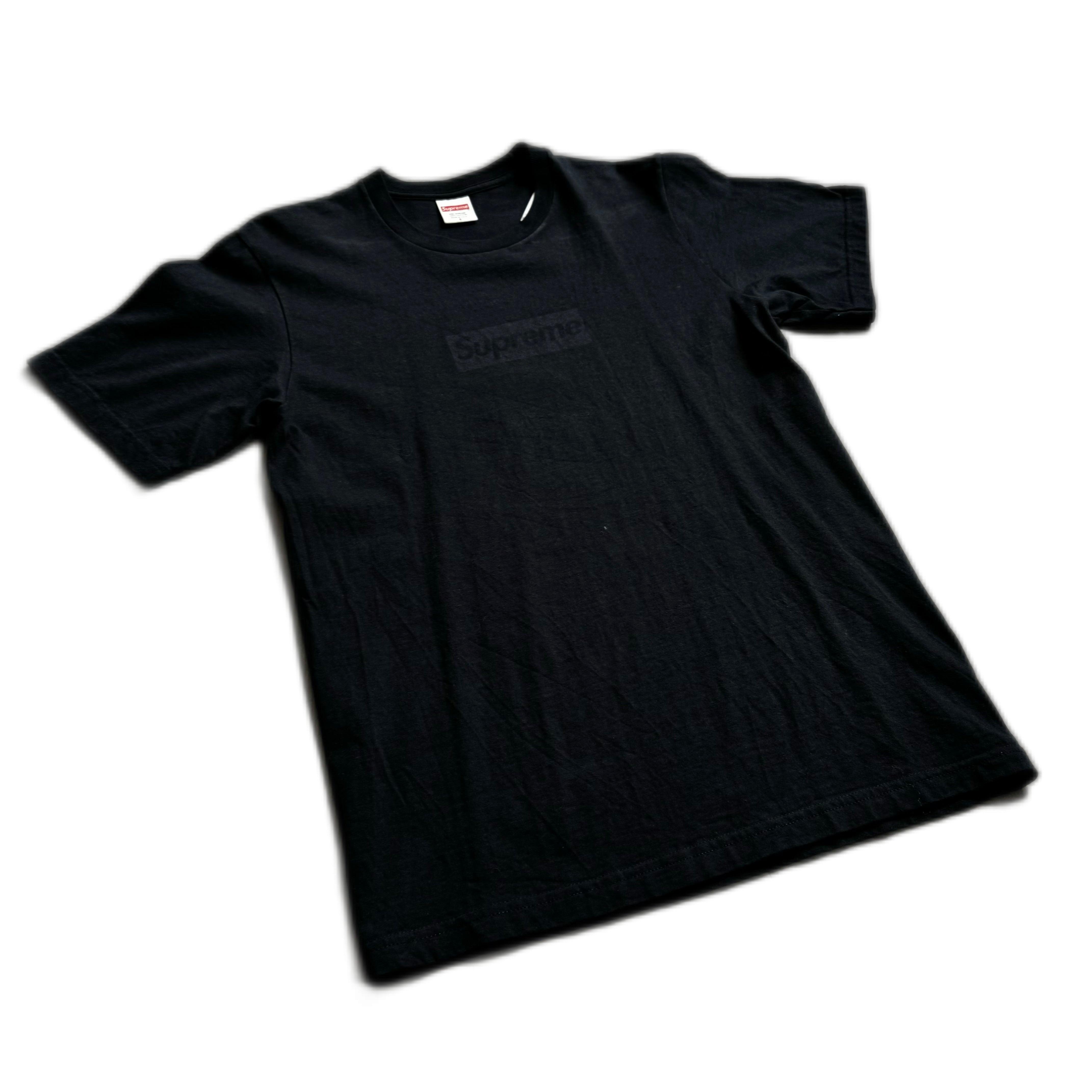 Black Supreme Box Logo Tee - S