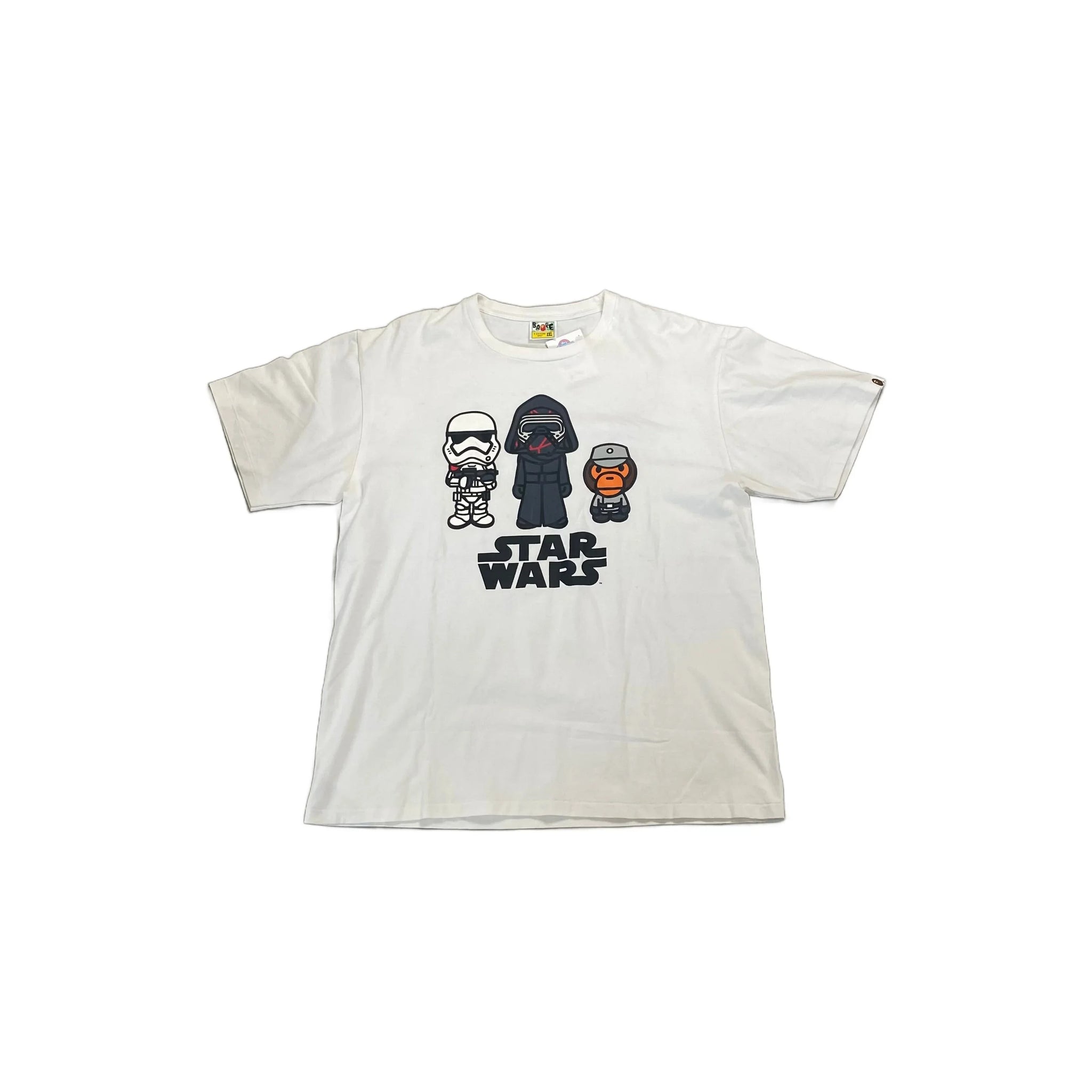 White A Bathing Ape (BAPE) x Star Wars Tee - XXL