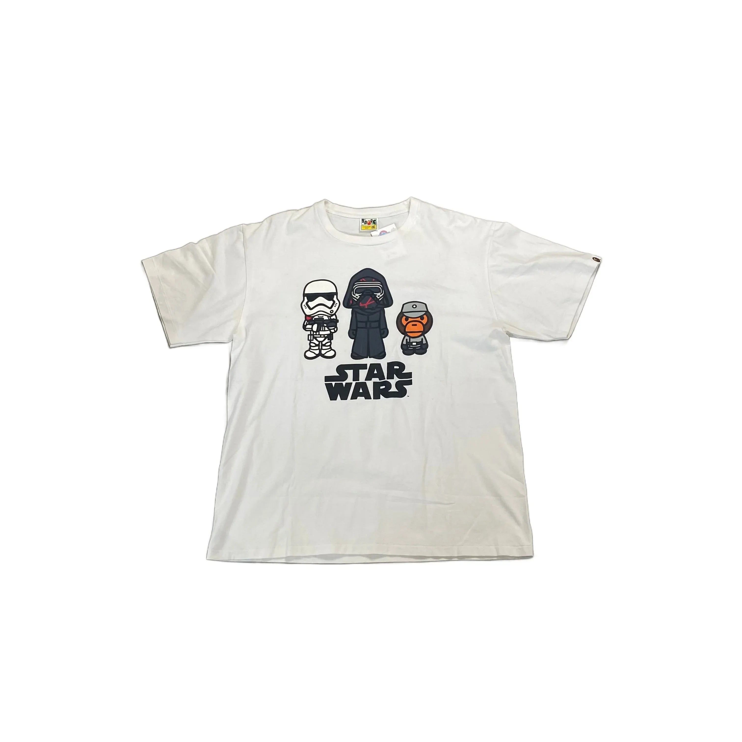 White A Bathing Ape (BAPE) x Star Wars Tee - XXL