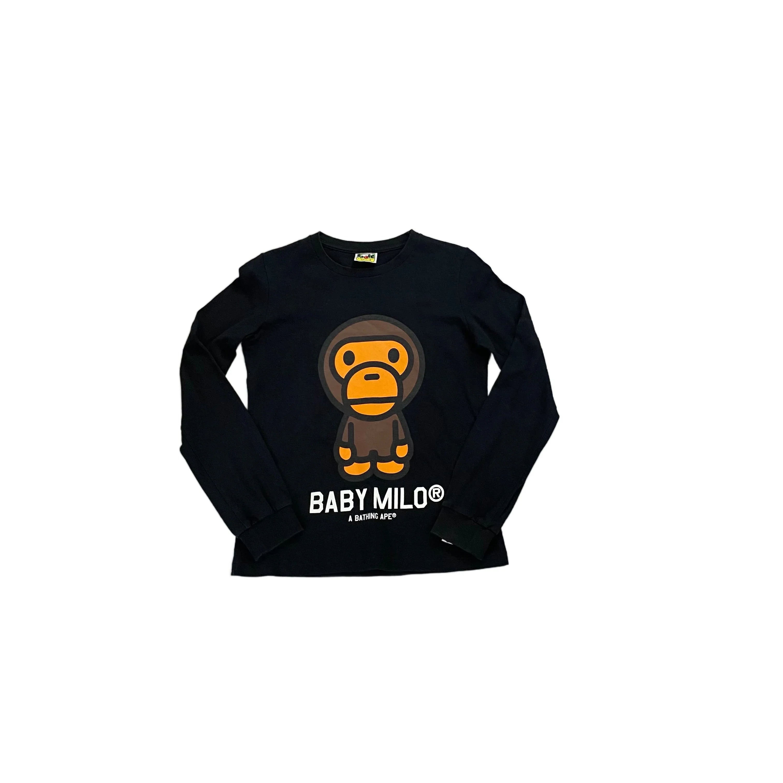 Black A Bathing Ape (BAPE) Long Sleeve Tee - S