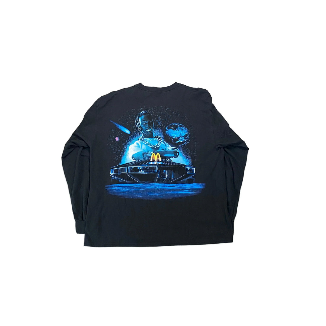 Black Travis Scott Long Sleeve Tee - L