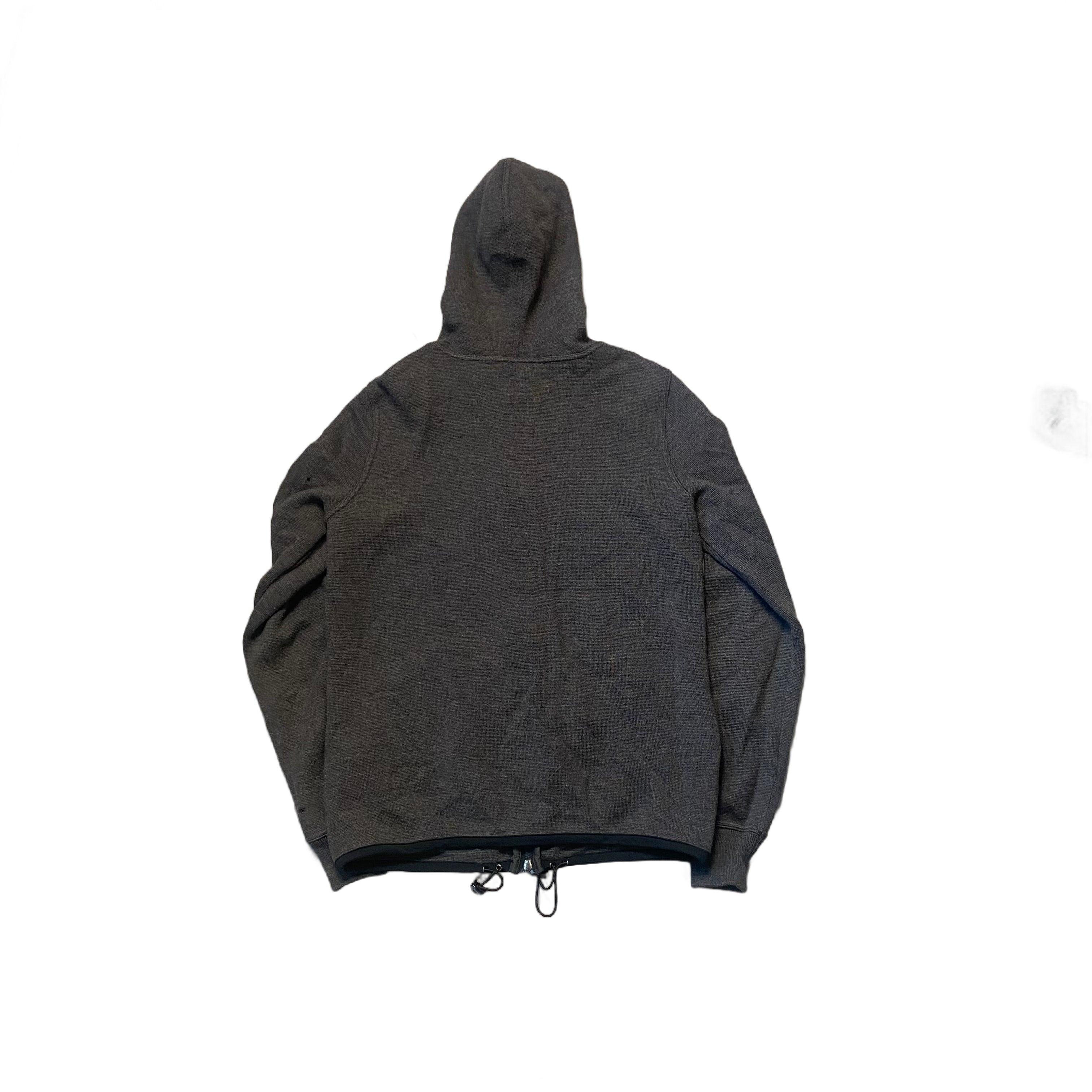 Grey Prada Zip Up Hoodie - S