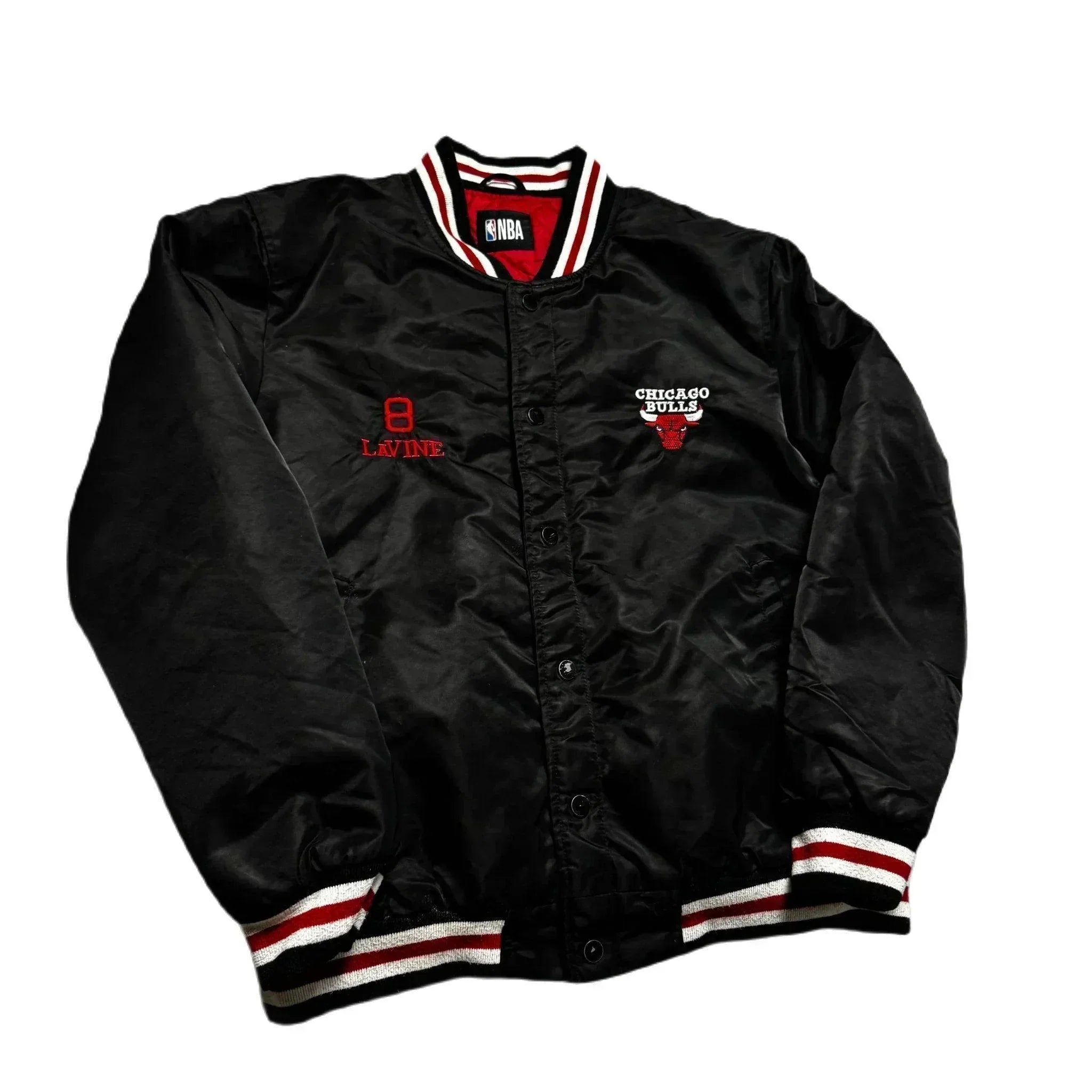 Vintage Black Chicago Bulls NBA Jacket - M