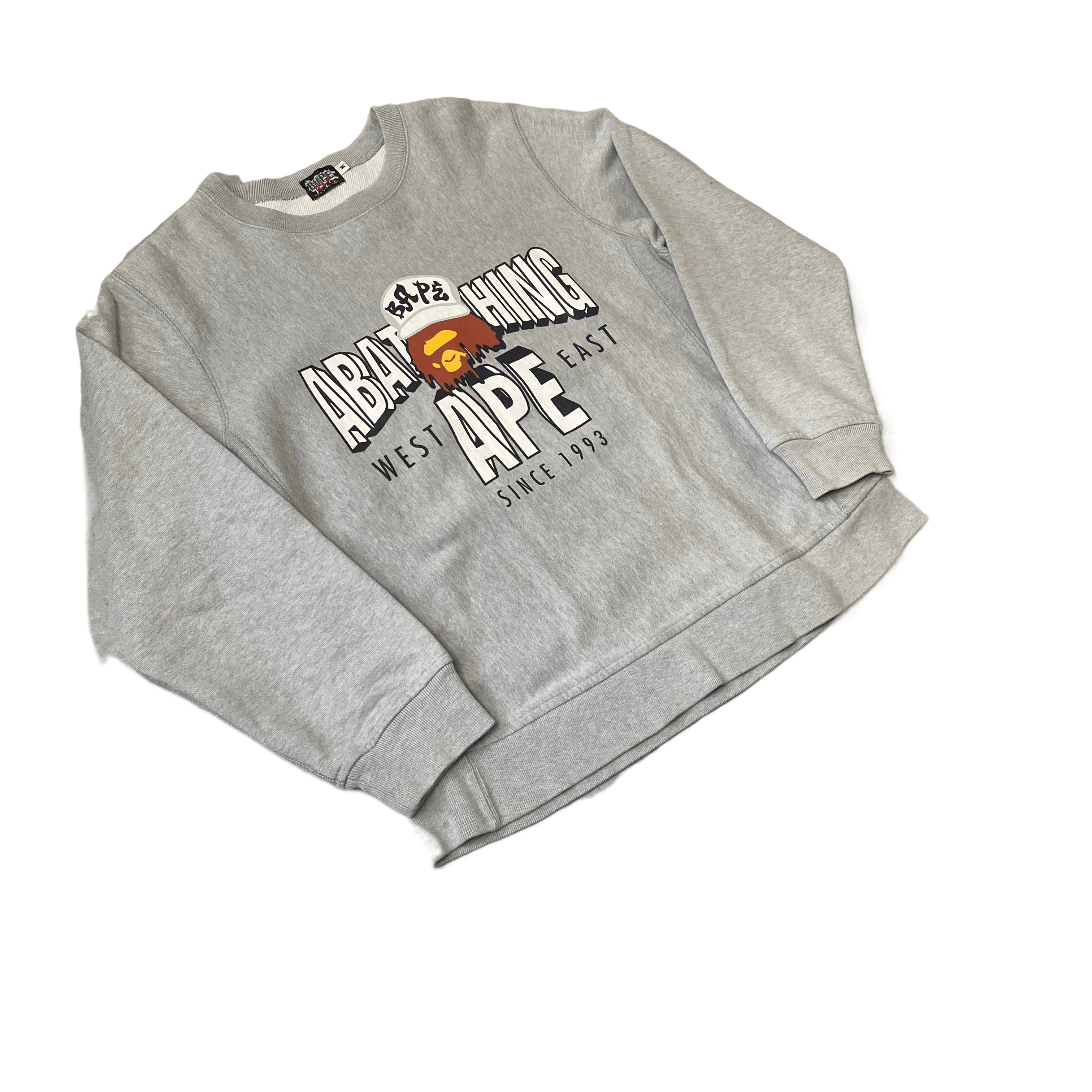 Grey A Bathing Ape (BAPE) Sweatshirt - M