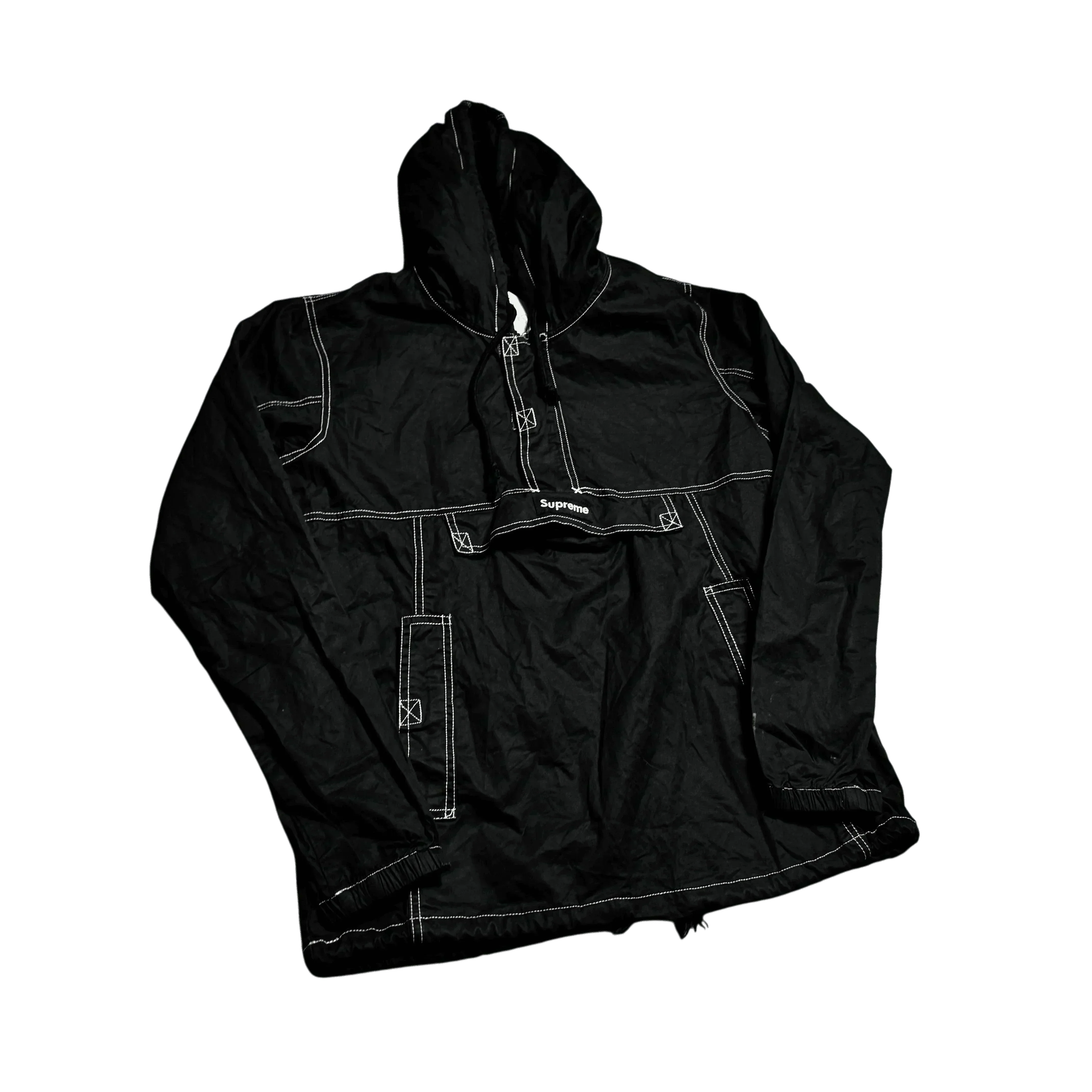 Black Supreme 1/4 Zip Anorak - M