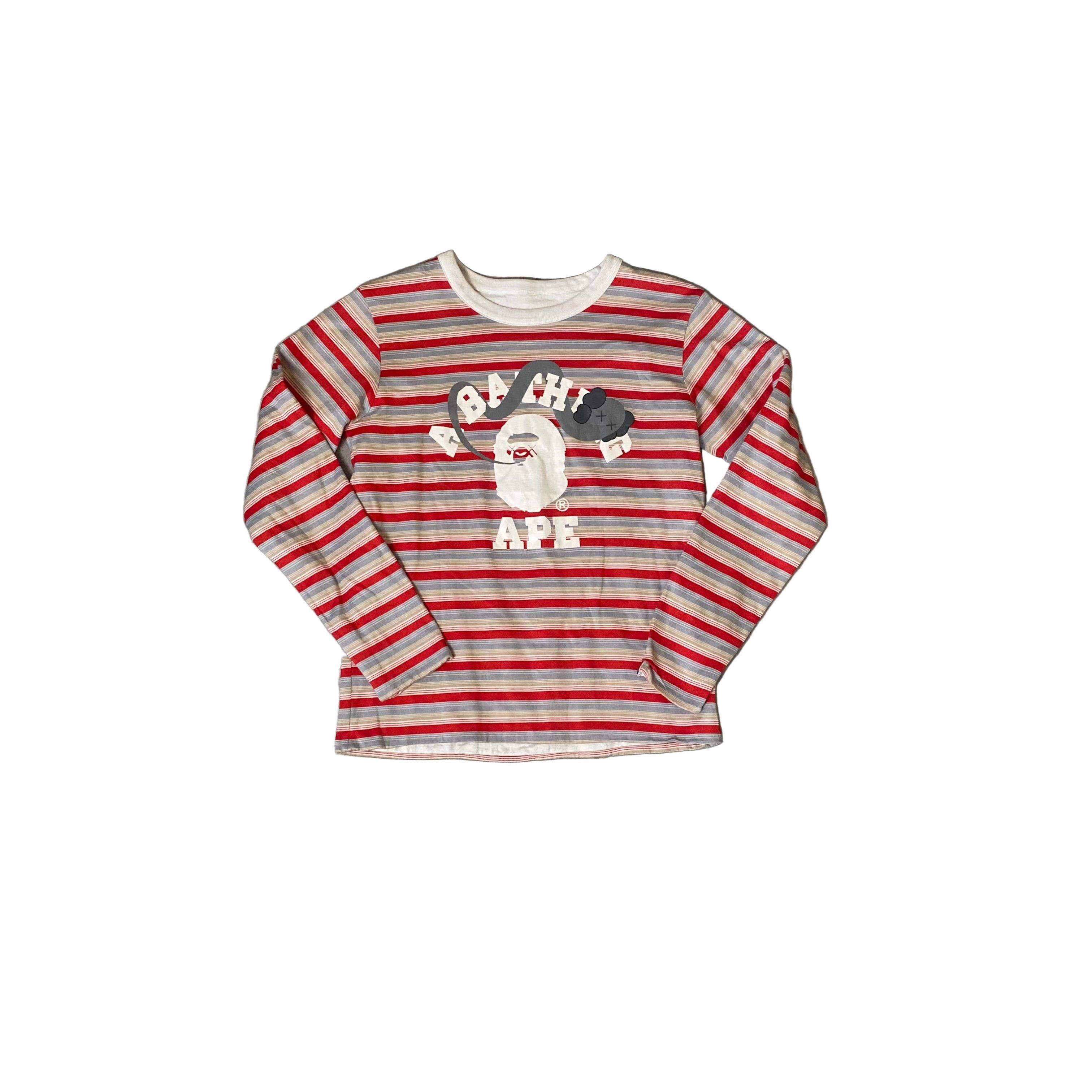 A Bathing Ape (BAPE) x KAWS Long Sleeve Reversible Tee - S