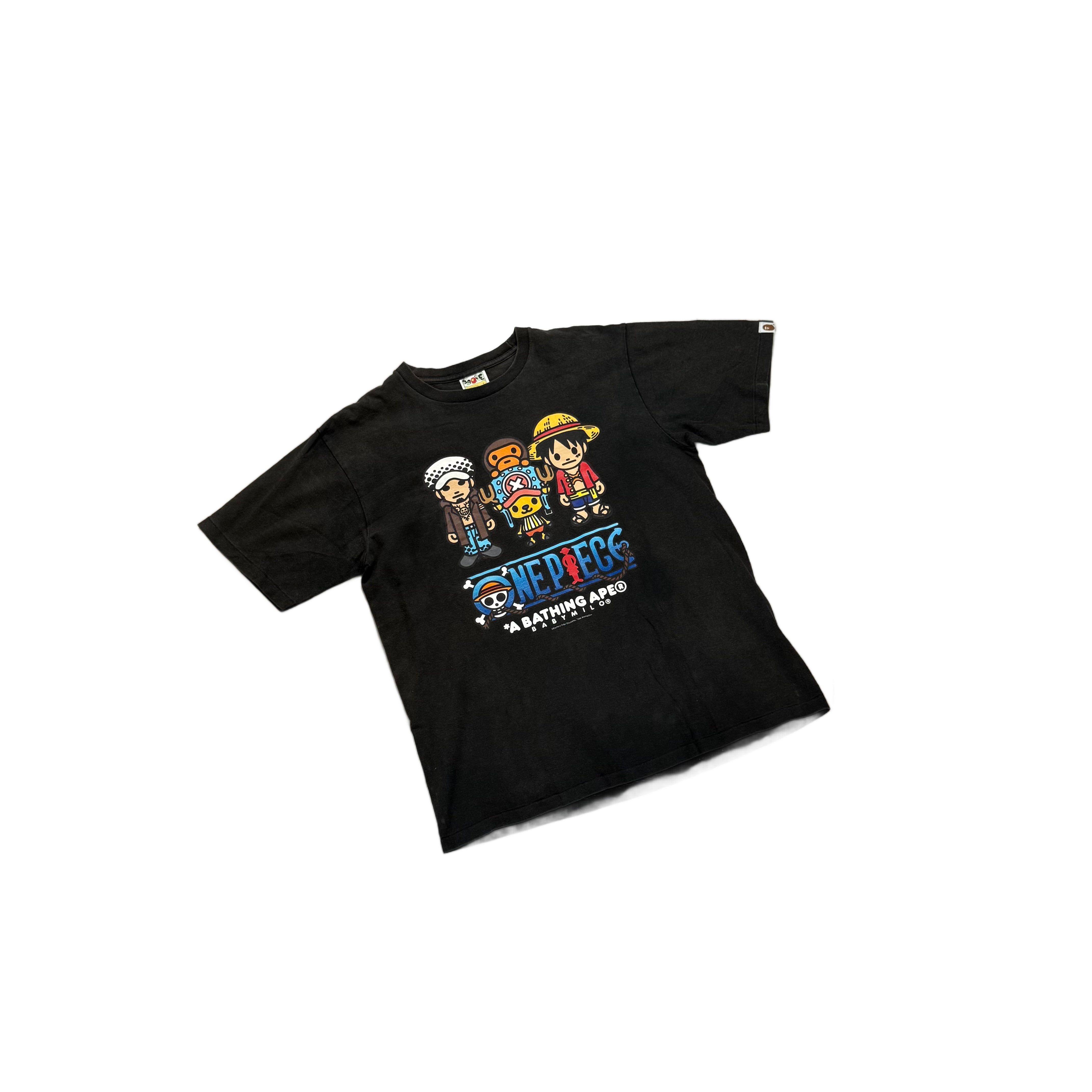 Black A Bathing Ape (BAPE) x One Piece Tee - L