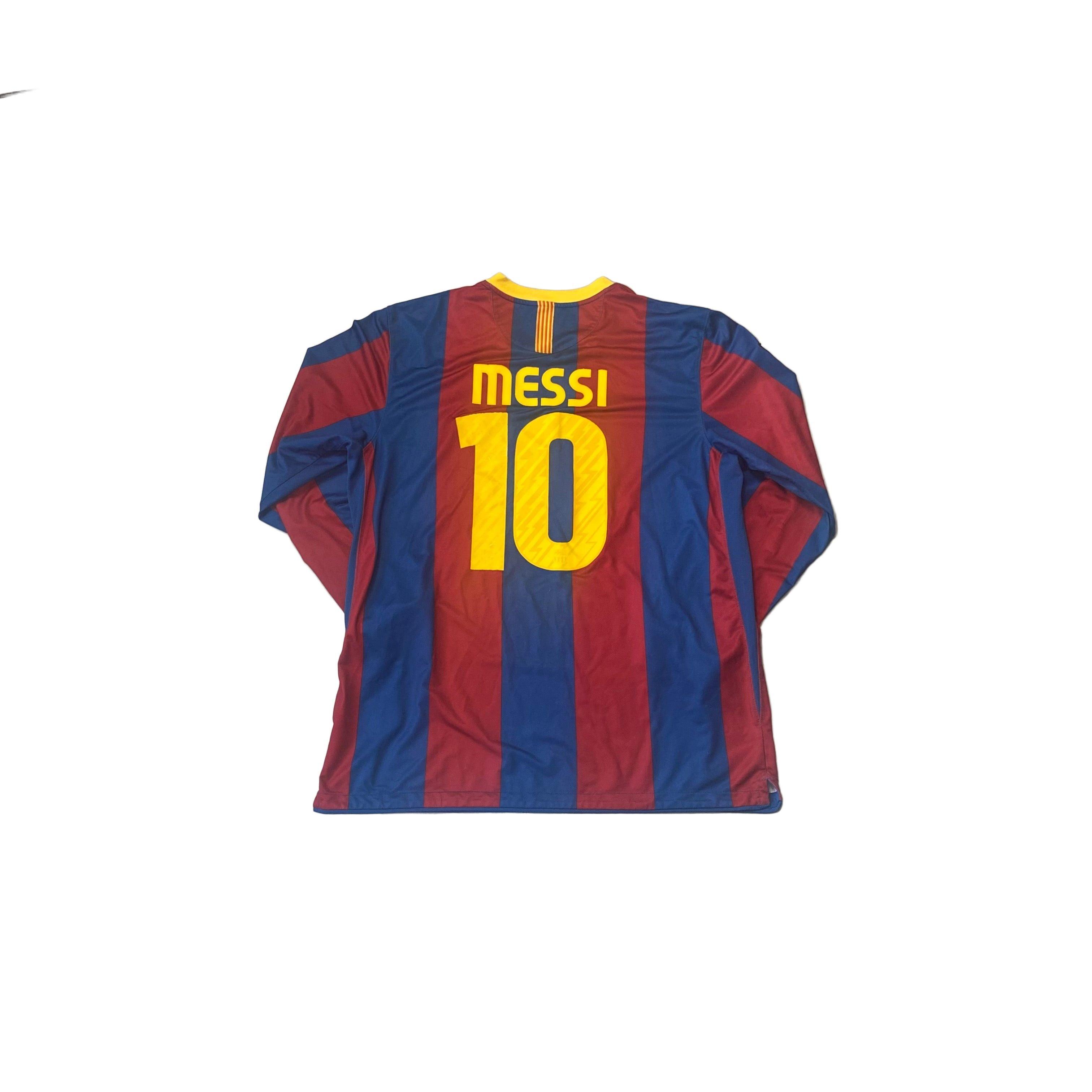 2010 - 11 Barcelona 'Messi' Shirt - XL
