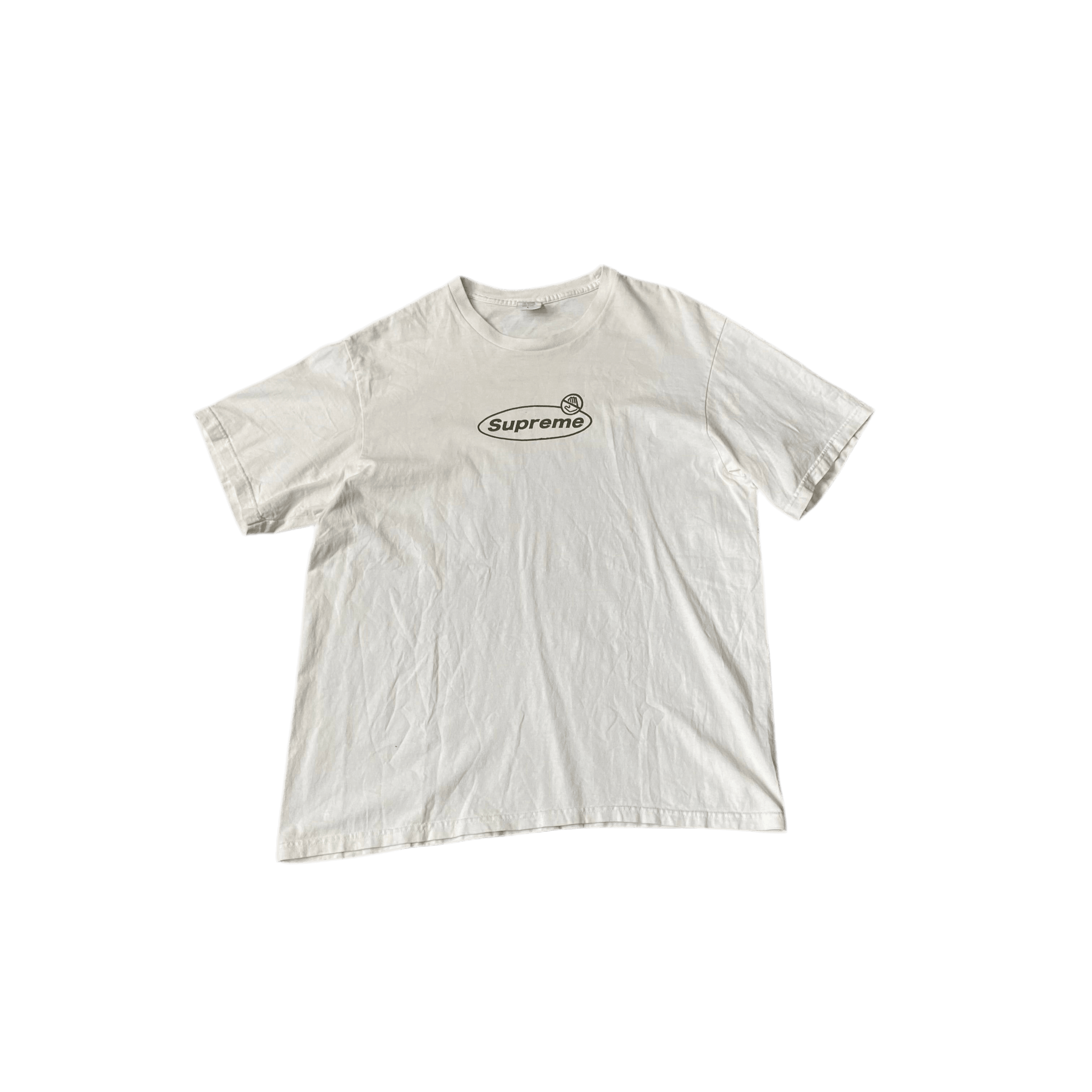 White Supreme Tee - L