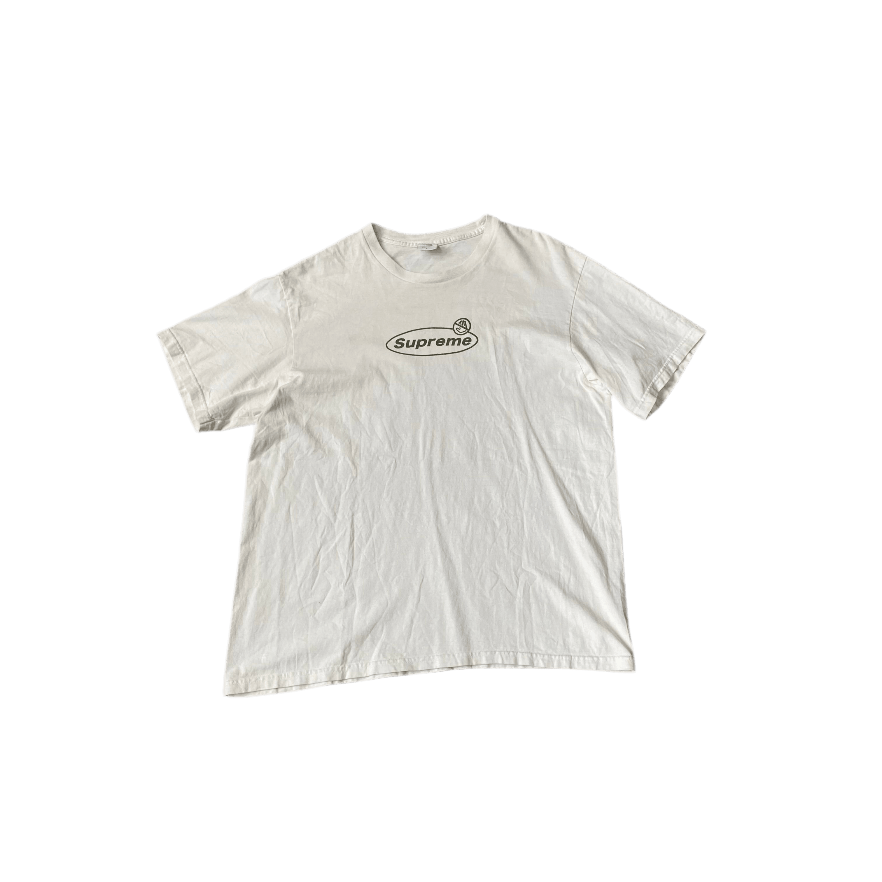 White Supreme Tee - L