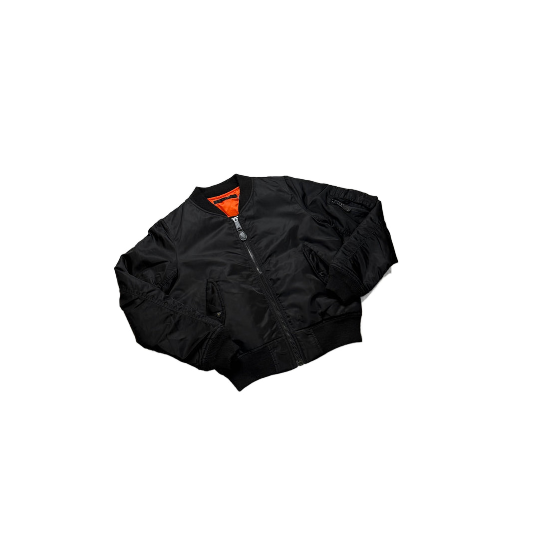 Black Avirex Bomber Jacket - XS