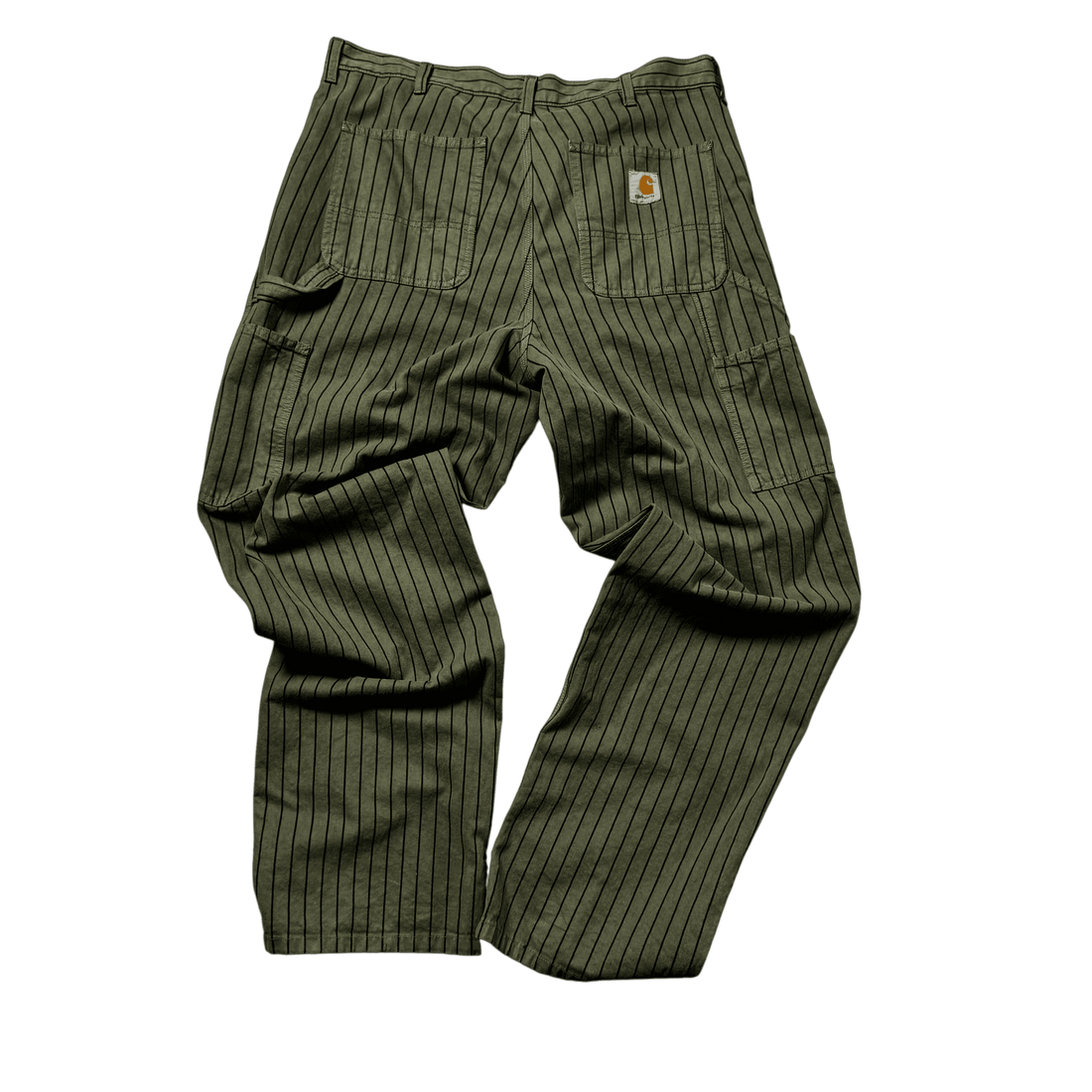 Green Carhartt Pinstripe Bottoms -34 x 32
