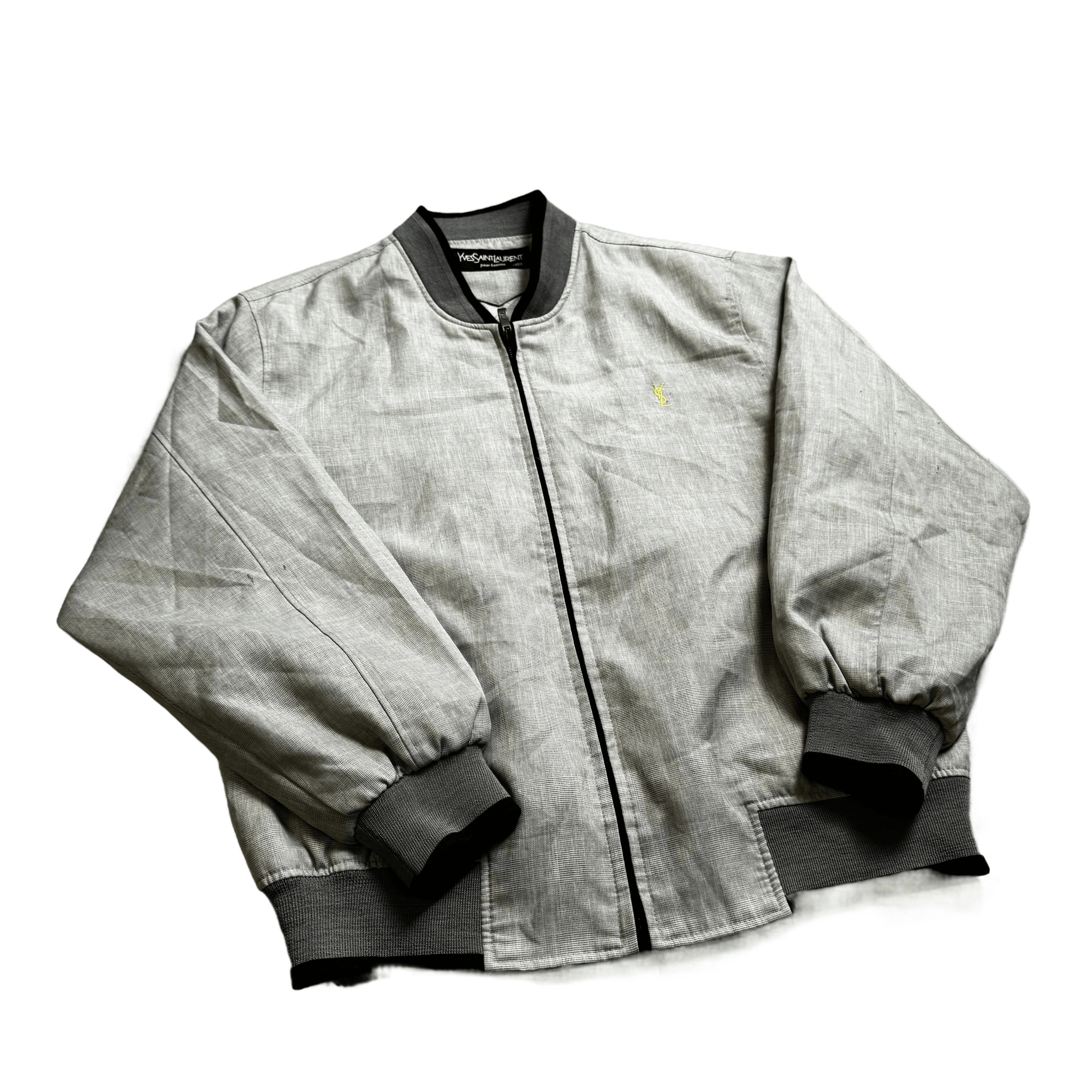 Vintage Grey Yves Saint Lauren (YSL) Jacket - S