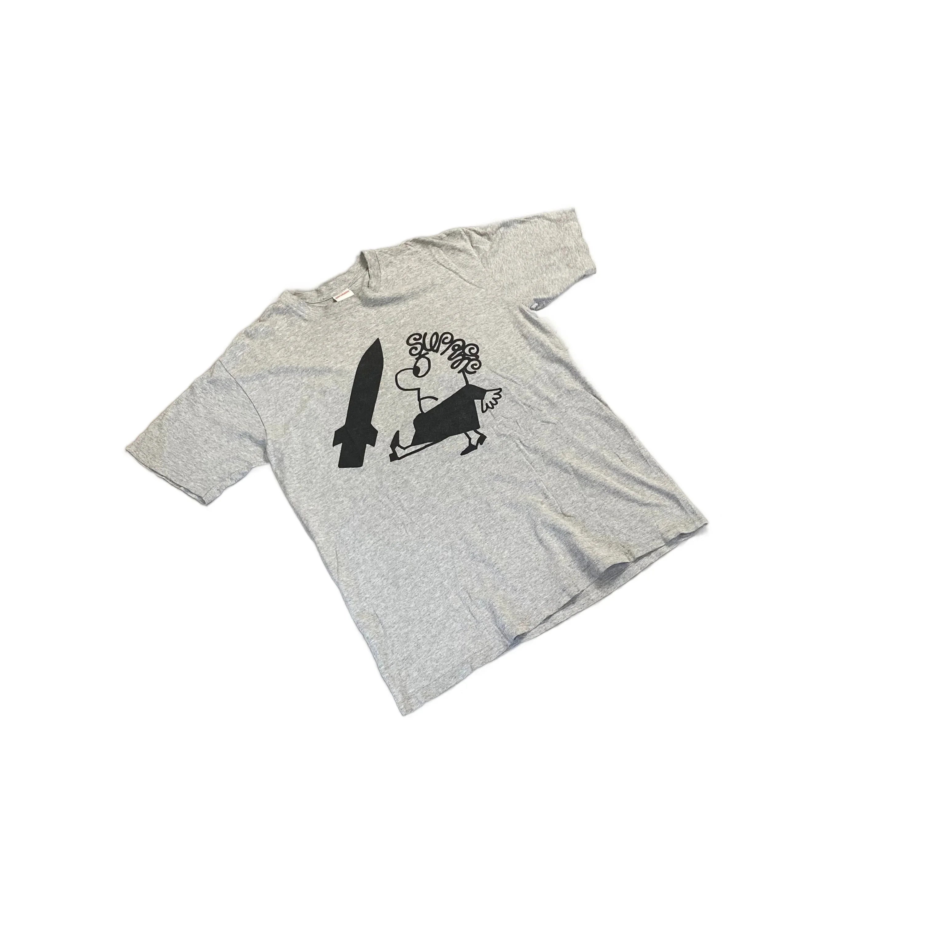 Grey Supreme Tee - L